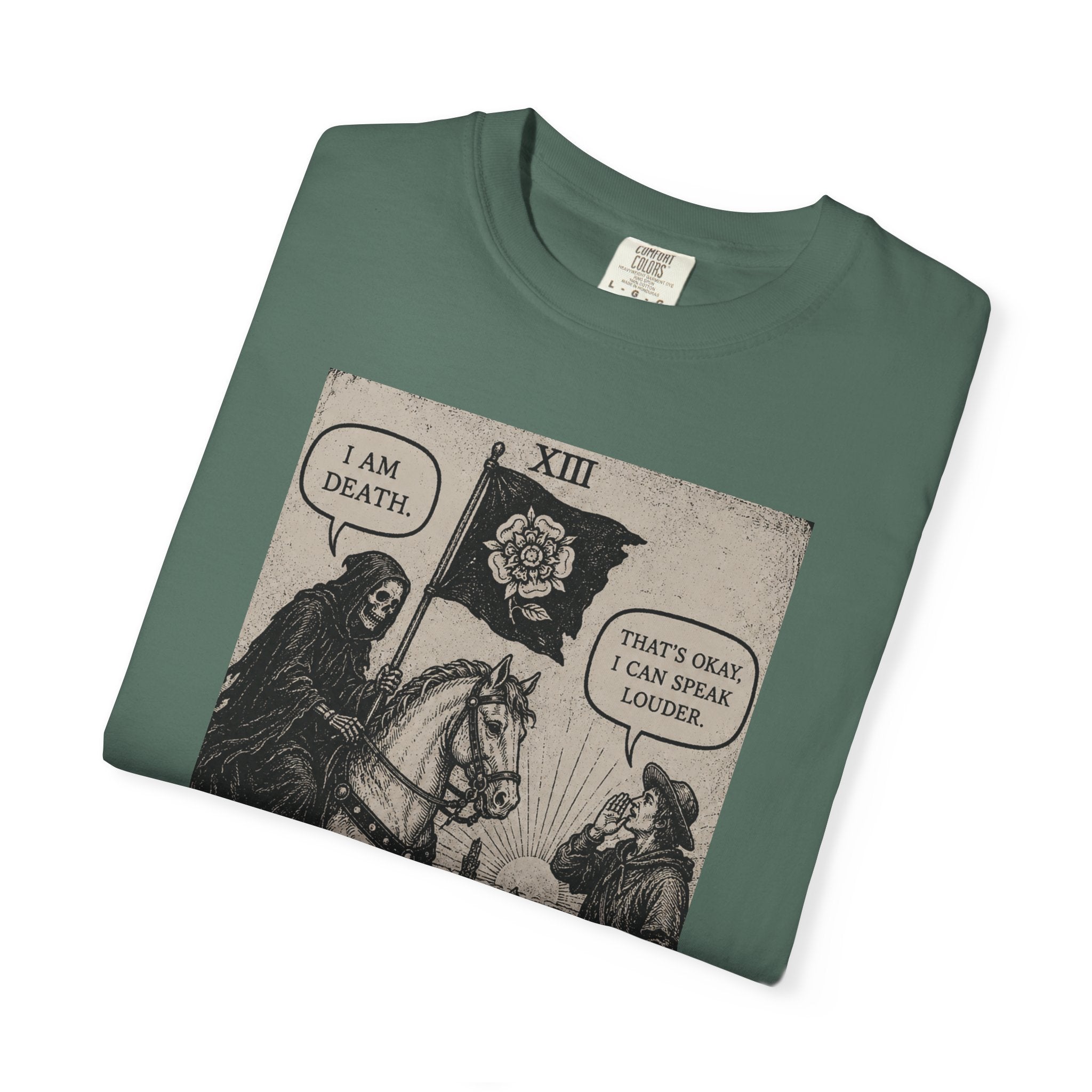 Death Tarot T-Shirt — Vintage Rider-Waite Card Design