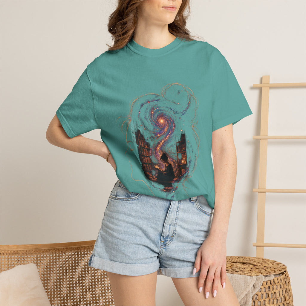Galaxy Mind T-Shirt — Surreal Cosmic Portrait Tee