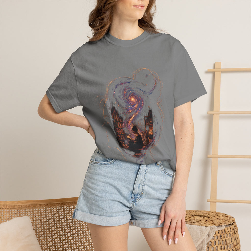 Galaxy Mind T-Shirt — Surreal Cosmic Portrait Tee