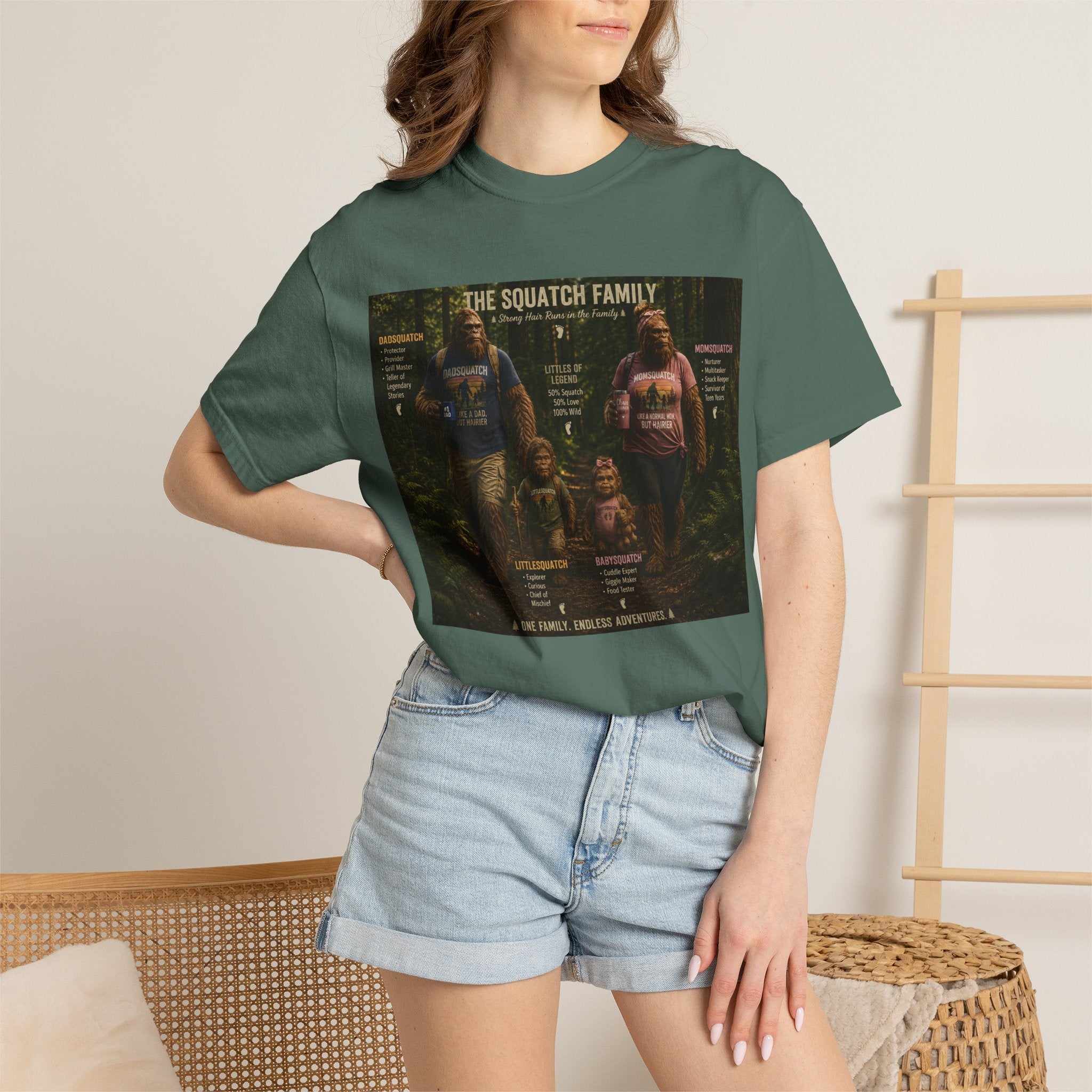 Squatch Family T-Shirt — Bigfoot Family Tree Graphic Tee