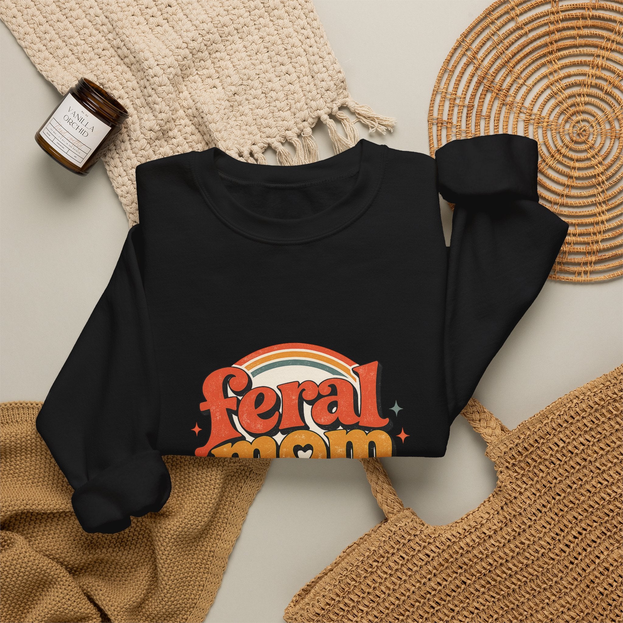 Mom Life Crewneck Sweatshirt — Cozy 'mom life' Pullover for Moms