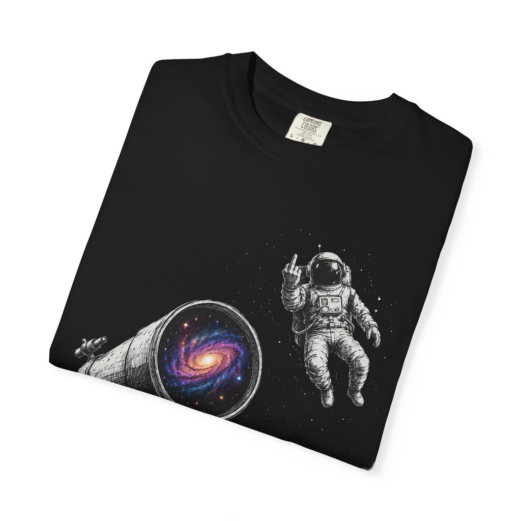 Astronaut Telescope T‑Shirt — Cosmic Telescope Galaxy Print