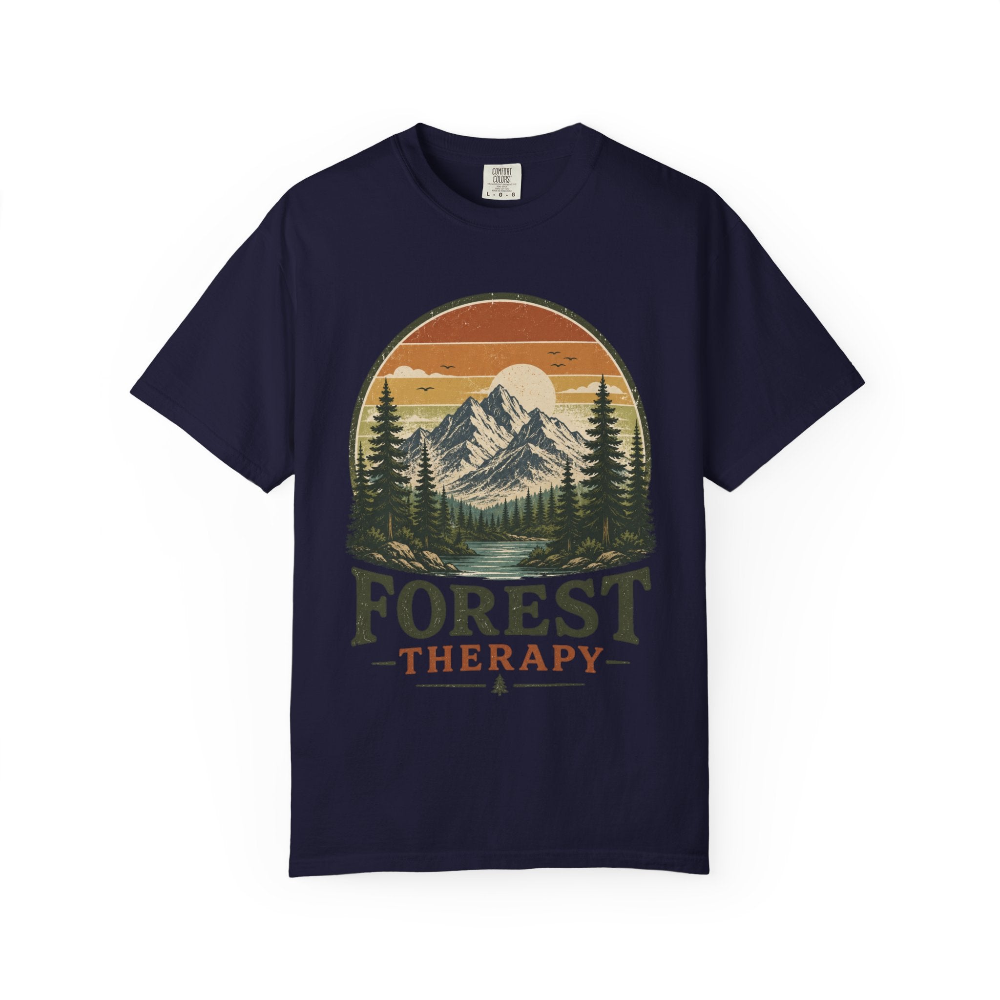 Forest Therapy T-Shirt — Mountain & Pines Nature Tee