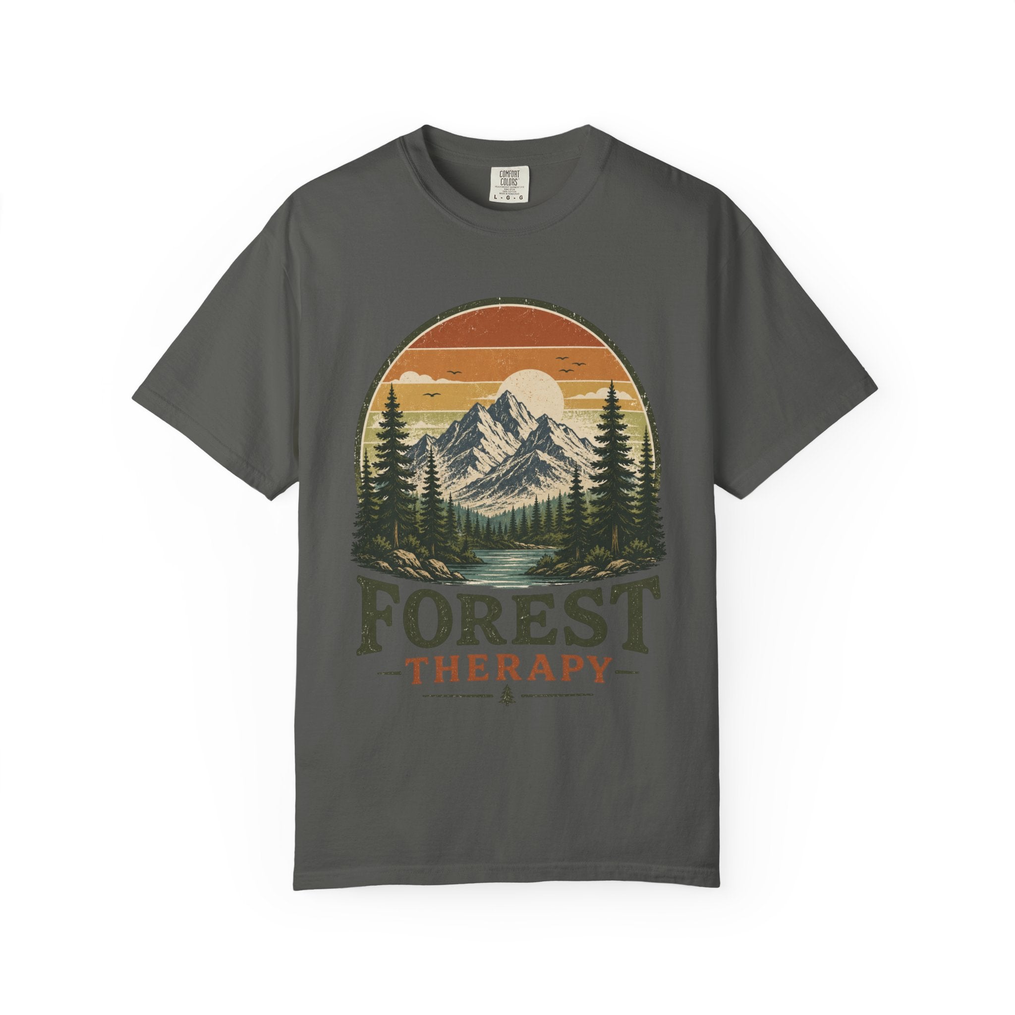 Forest Therapy T-Shirt — Mountain & Pines Nature Tee
