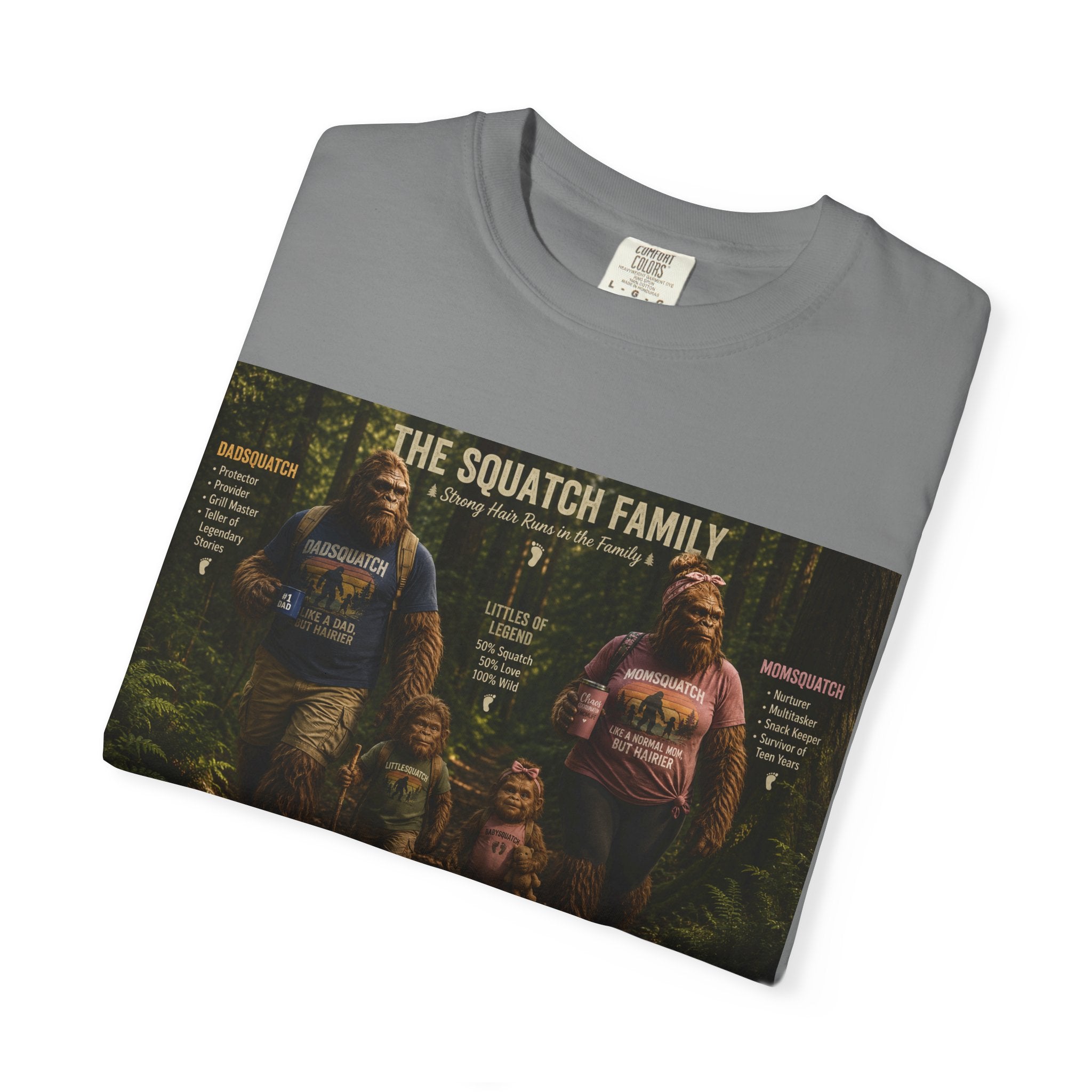 Squatch Family T-Shirt — Bigfoot Family Tree Graphic Tee