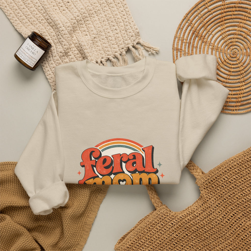 Mom Life Crewneck Sweatshirt — Cozy 'mom life' Pullover for Moms