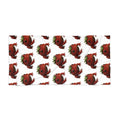 Strawberry Pattern Beach Towel — Repeating Red Strawberry Design