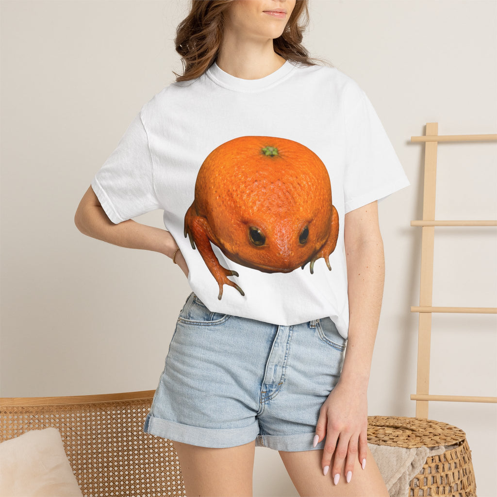 Orange Frog T-Shirt — Cute Surreal Citrus Critter Tee