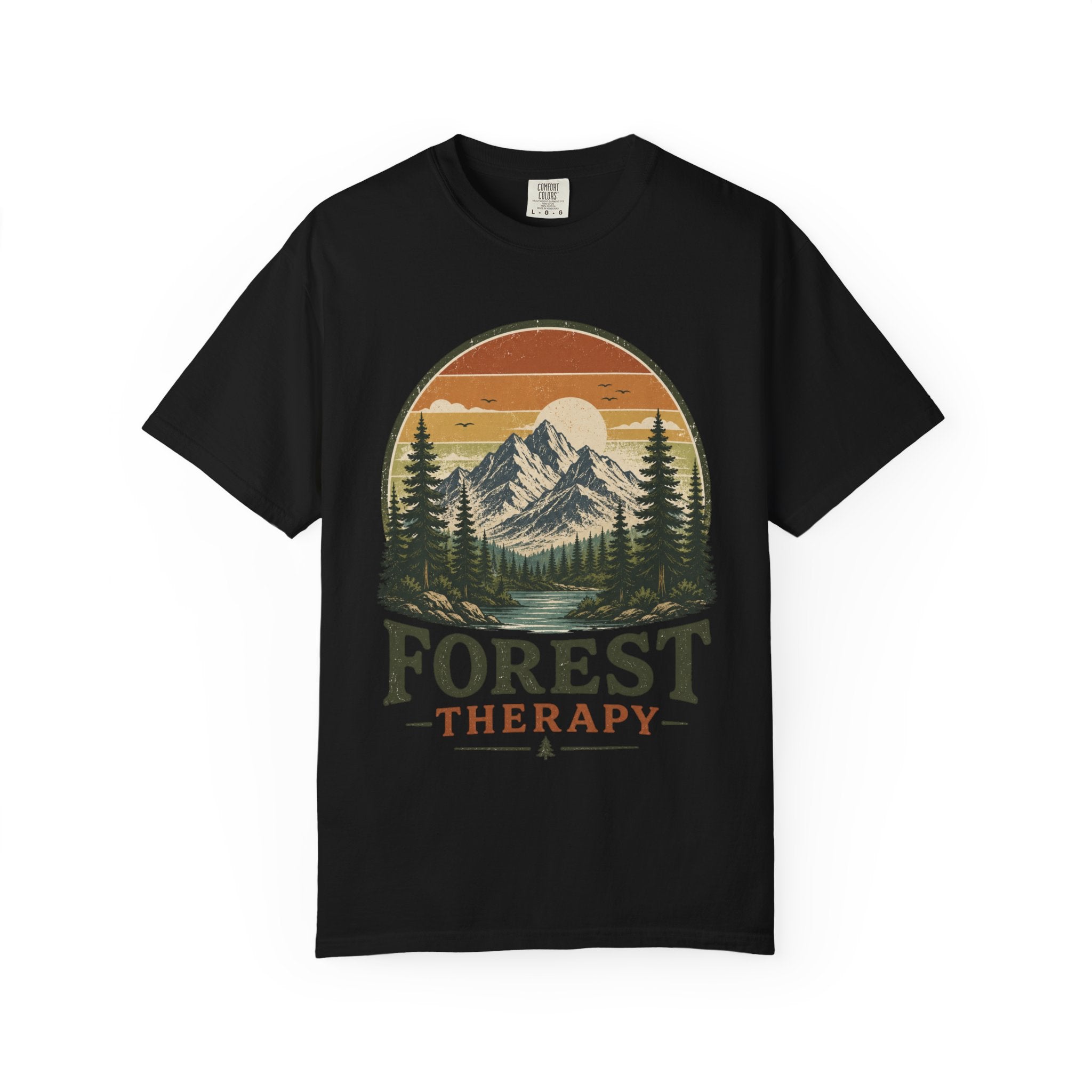Forest Therapy T-Shirt — Mountain & Pines Nature Tee