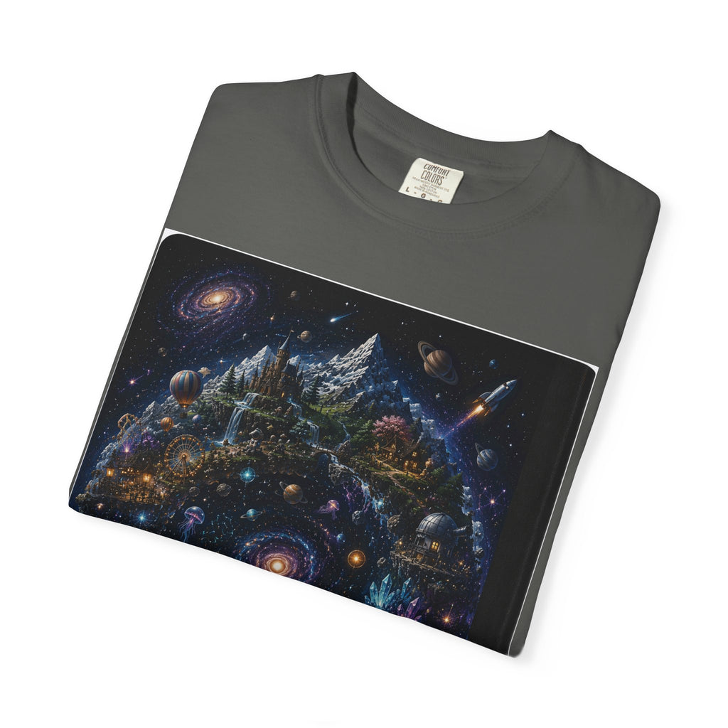 Cosmic Mandala Night Sky T-Shirt — Galaxy Constellation Art Tee