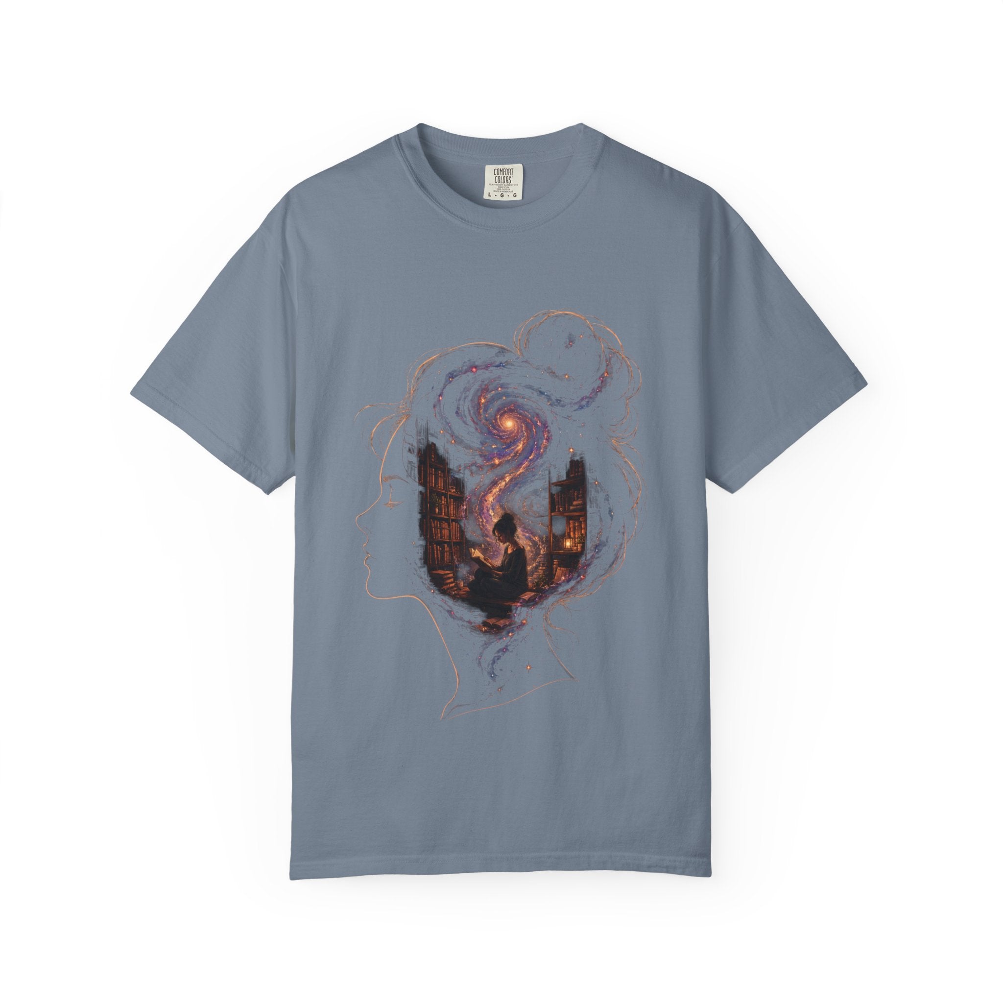 Galaxy Mind T-Shirt — Surreal Cosmic Portrait Tee