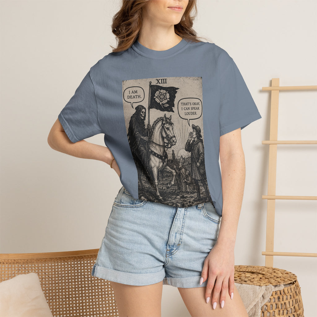 Death Tarot T-Shirt — Vintage Rider-Waite Card Design