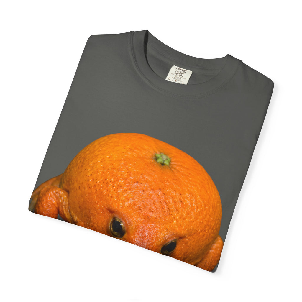 Orange Frog T-Shirt — Cute Surreal Citrus Critter Tee