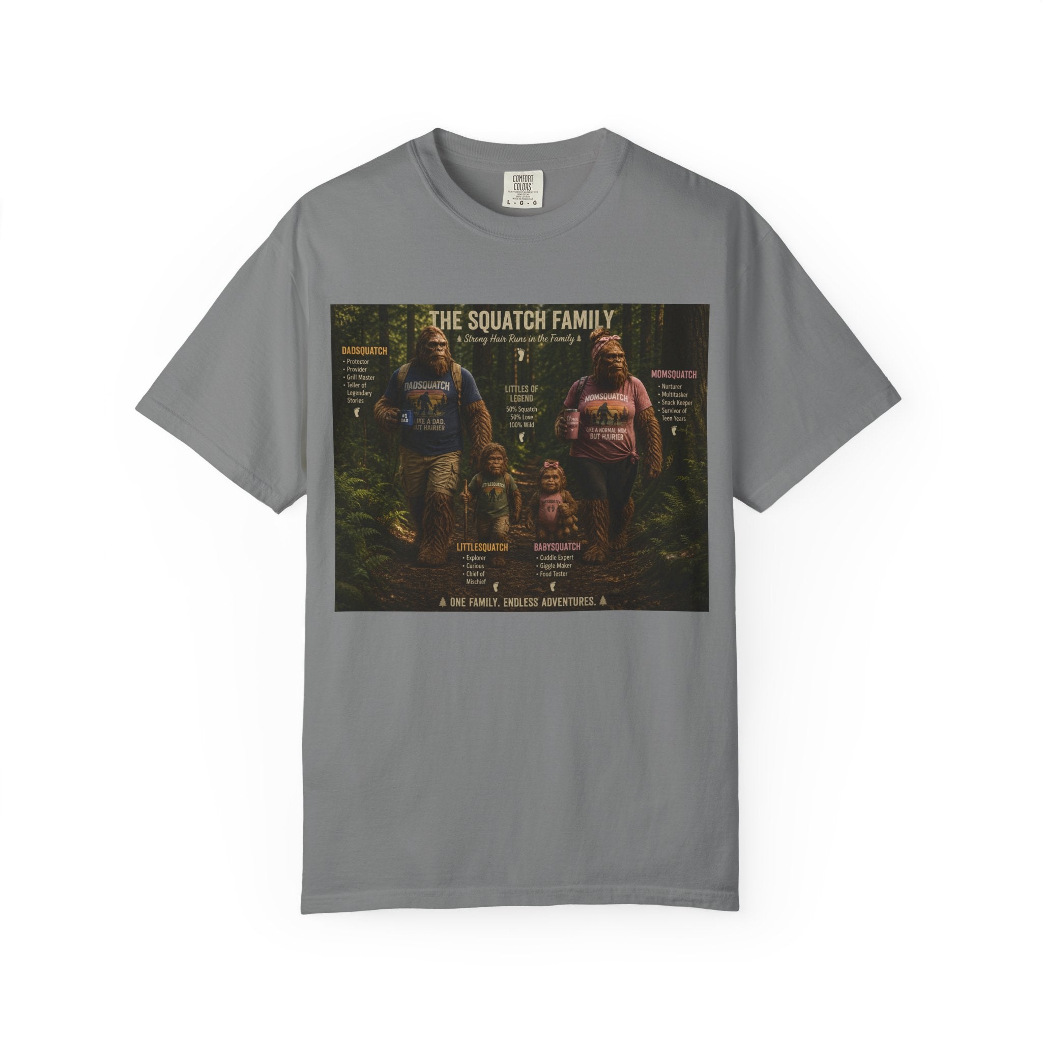 Squatch Family T-Shirt — Bigfoot Family Tree Graphic Tee