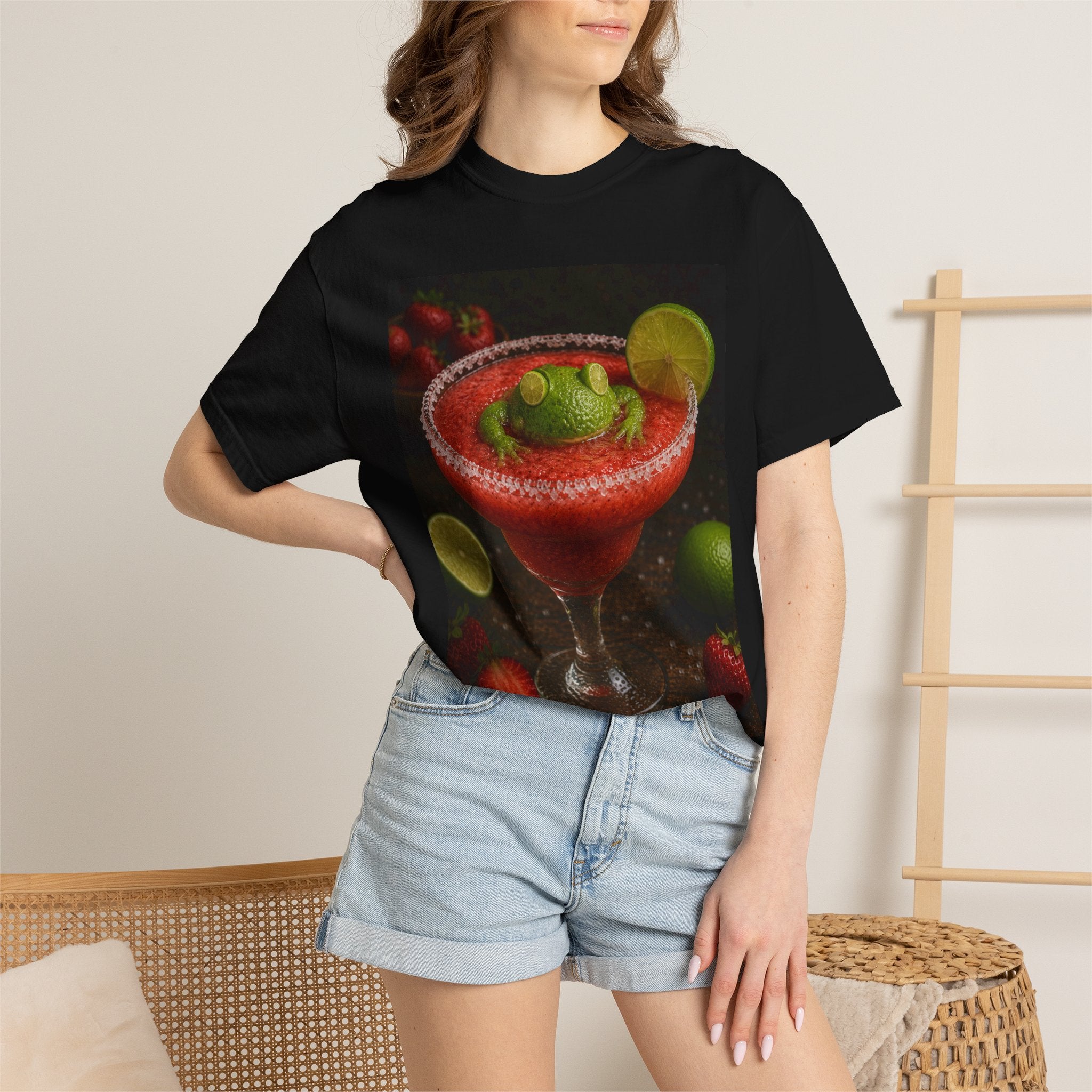 Strawberry Margarita T-Shirt — Fruity Cocktail Graphic Tee