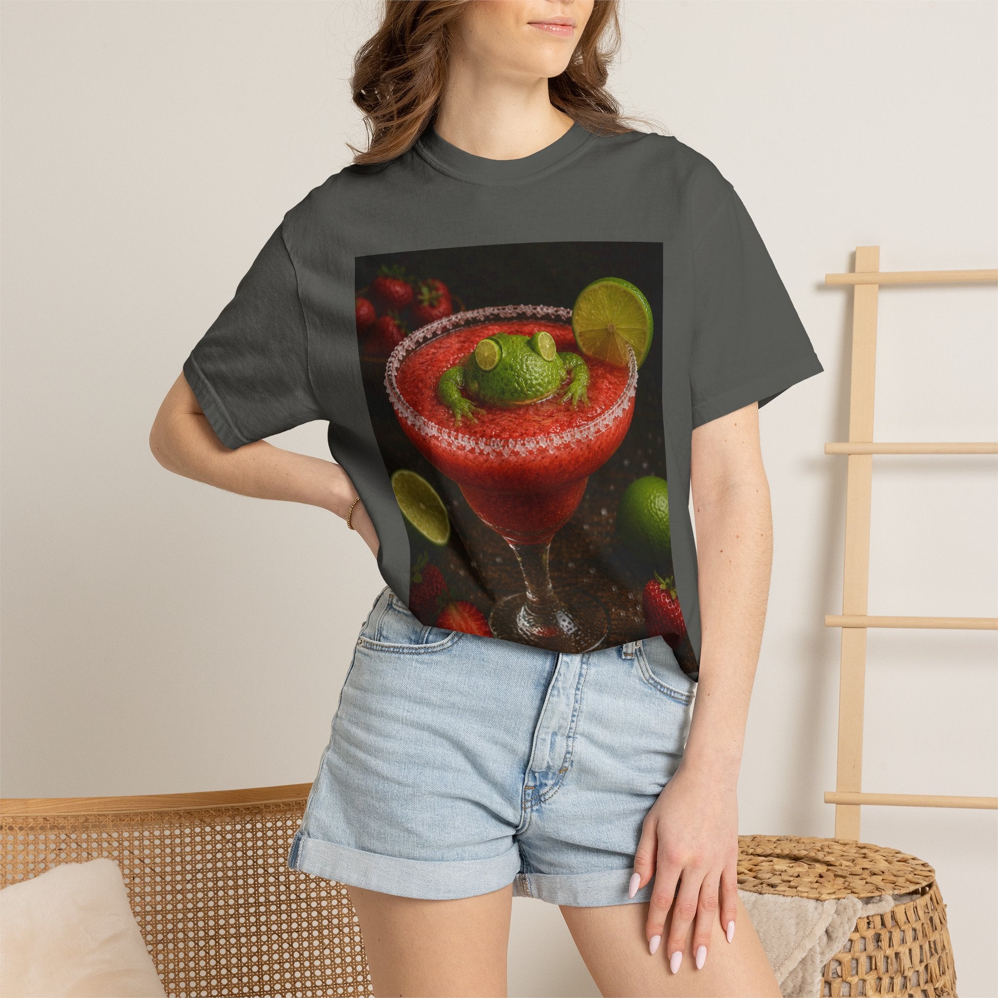 Strawberry Margarita T-Shirt — Fruity Cocktail Graphic Tee