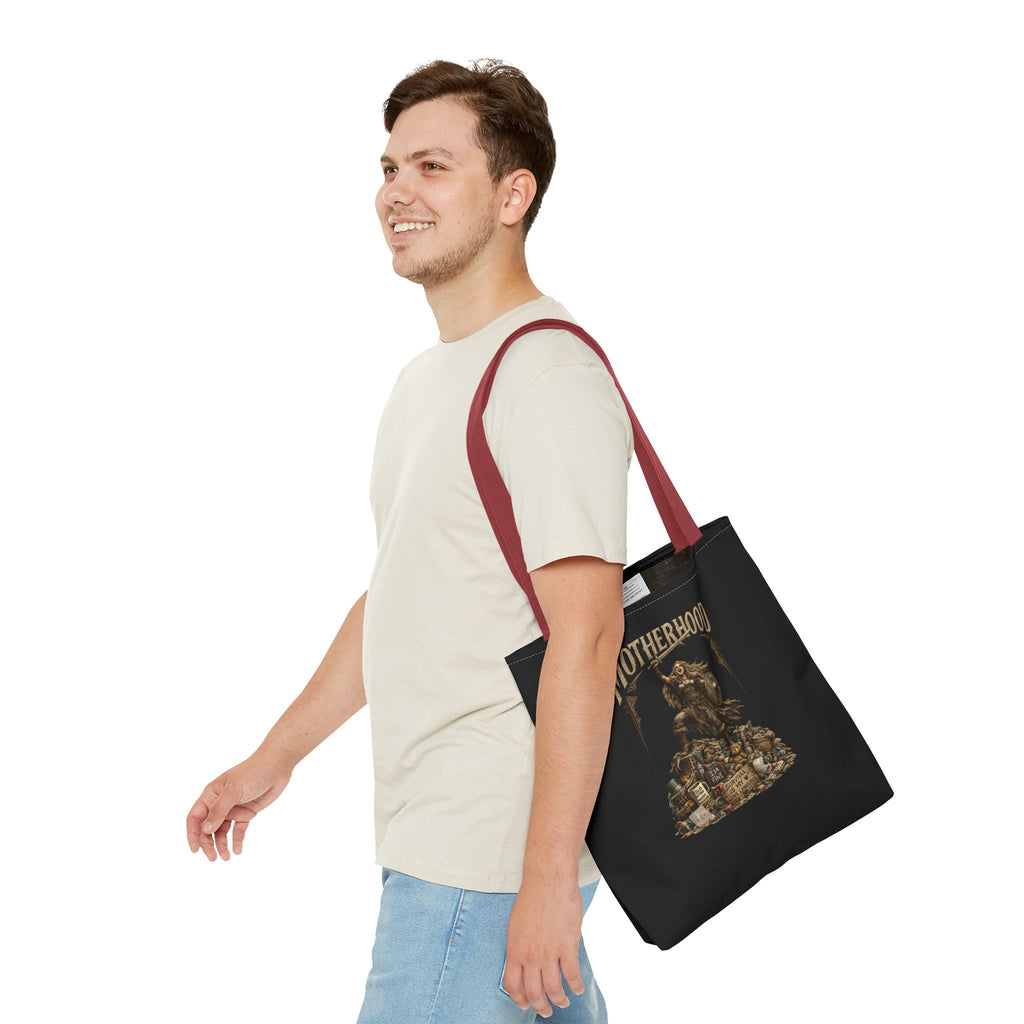 Motherhood Tote Bag — Vintage Gothic Illustration ‘Motherhood’ Canvas Tote for Moms, New Mothers & Mother’s Day Gift