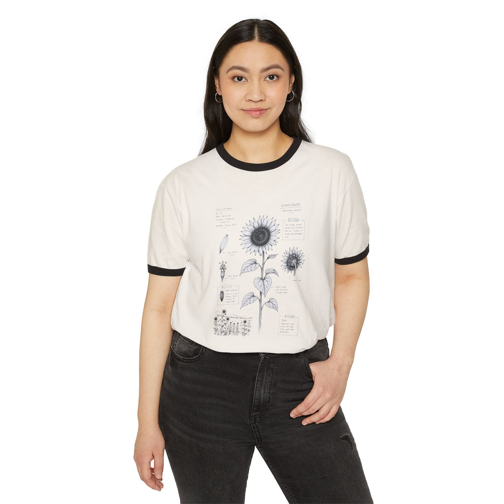 Sunflower journal ringer tee