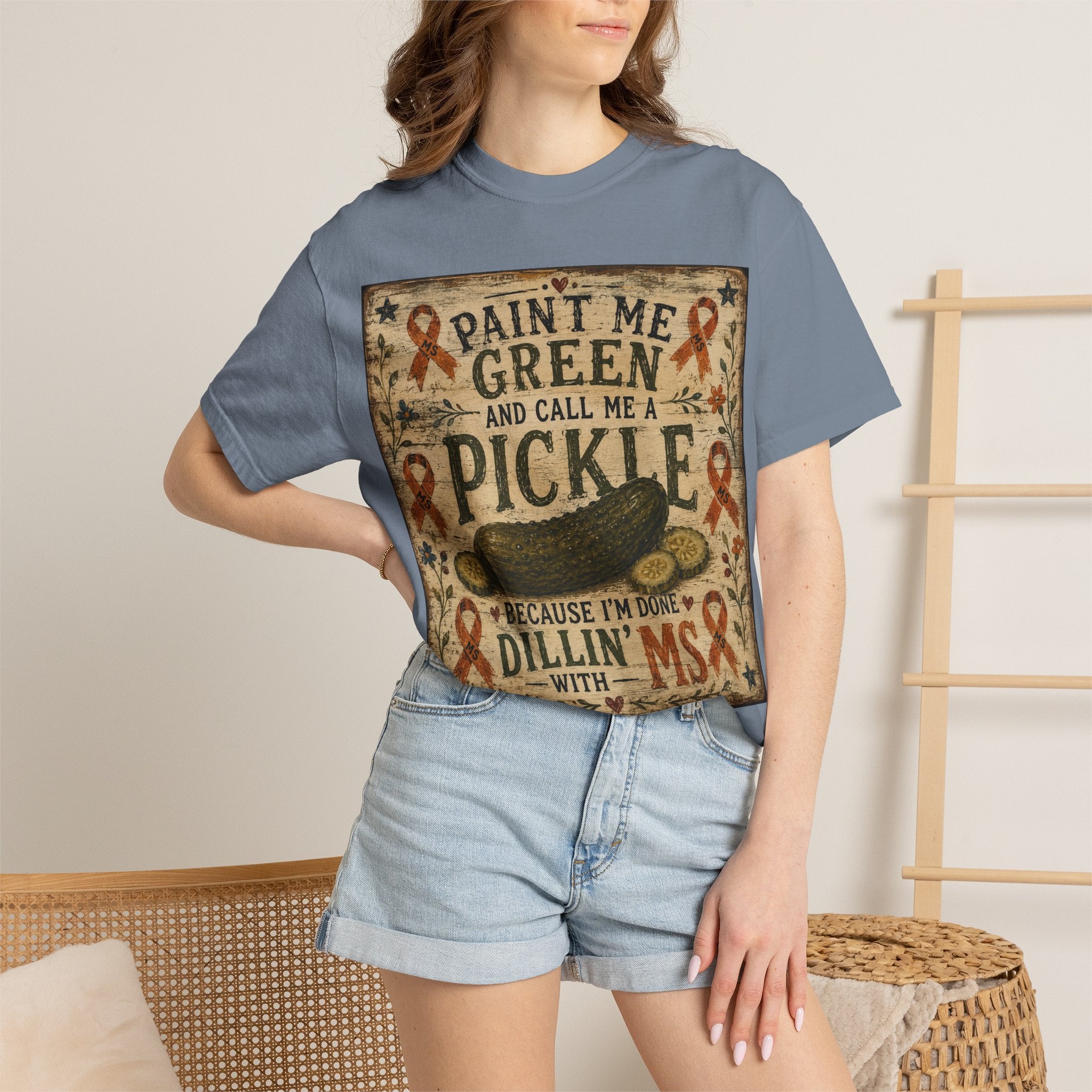 MS Awareness 'MS Warrior' Pickle T-Shirt