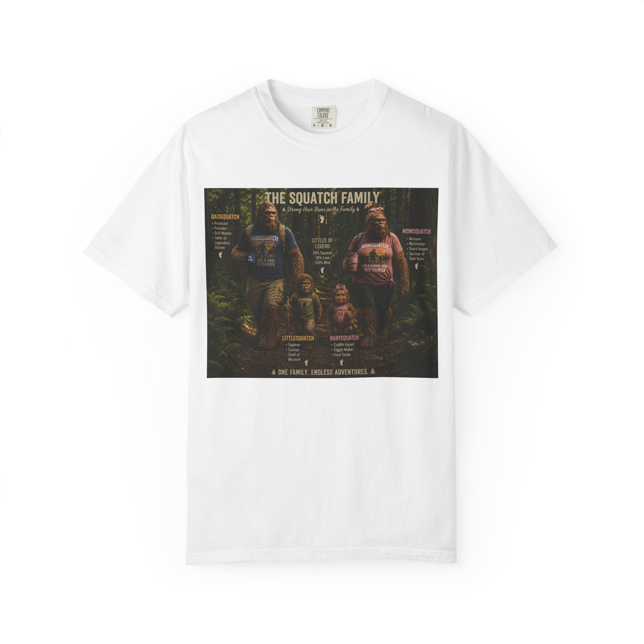 Squatch Family T-Shirt — Bigfoot Family Tree Graphic Tee
