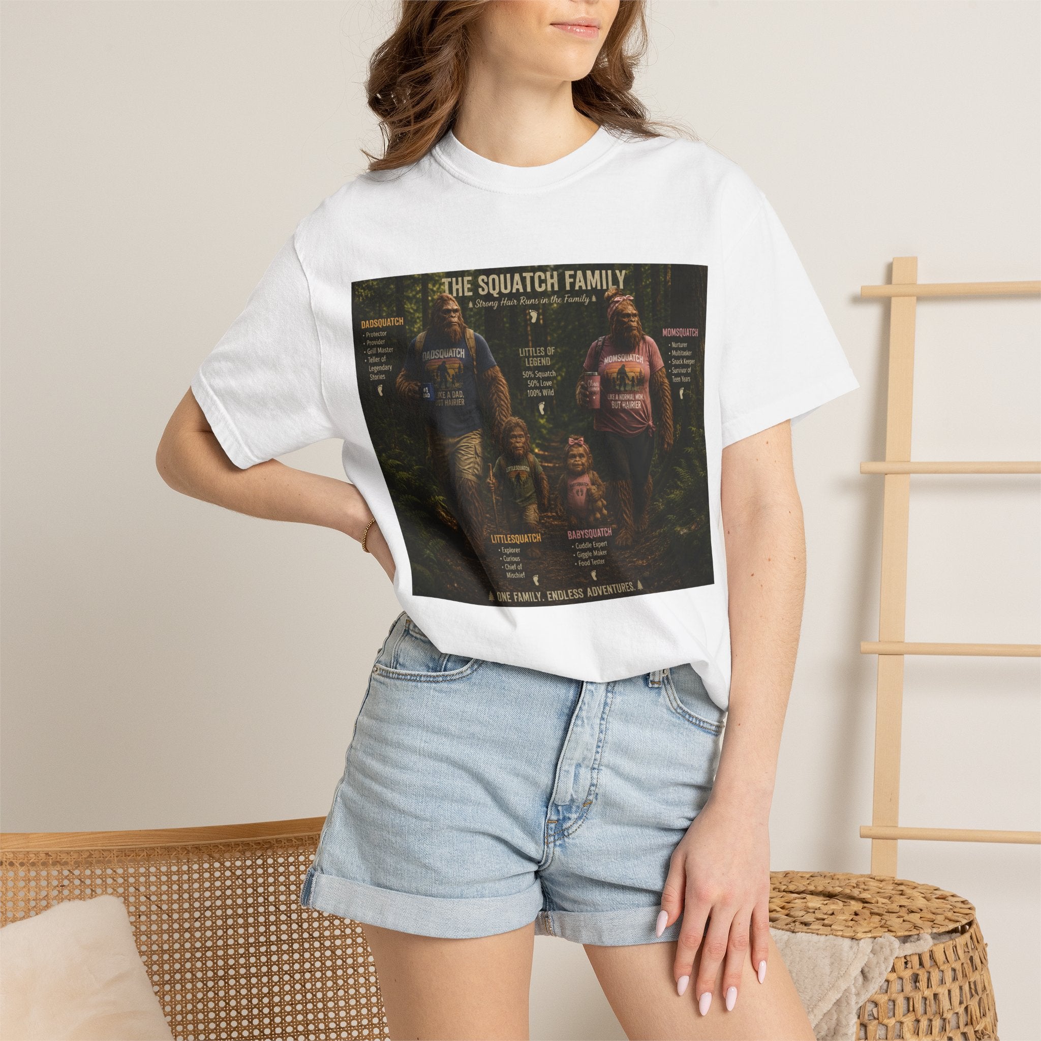 Squatch Family T-Shirt — Bigfoot Family Tree Graphic Tee