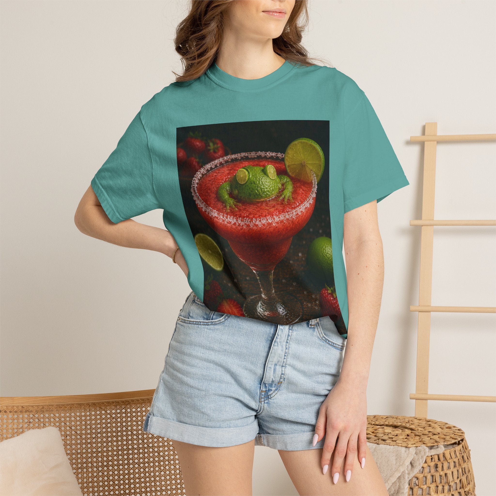 Strawberry Margarita T-Shirt — Fruity Cocktail Graphic Tee