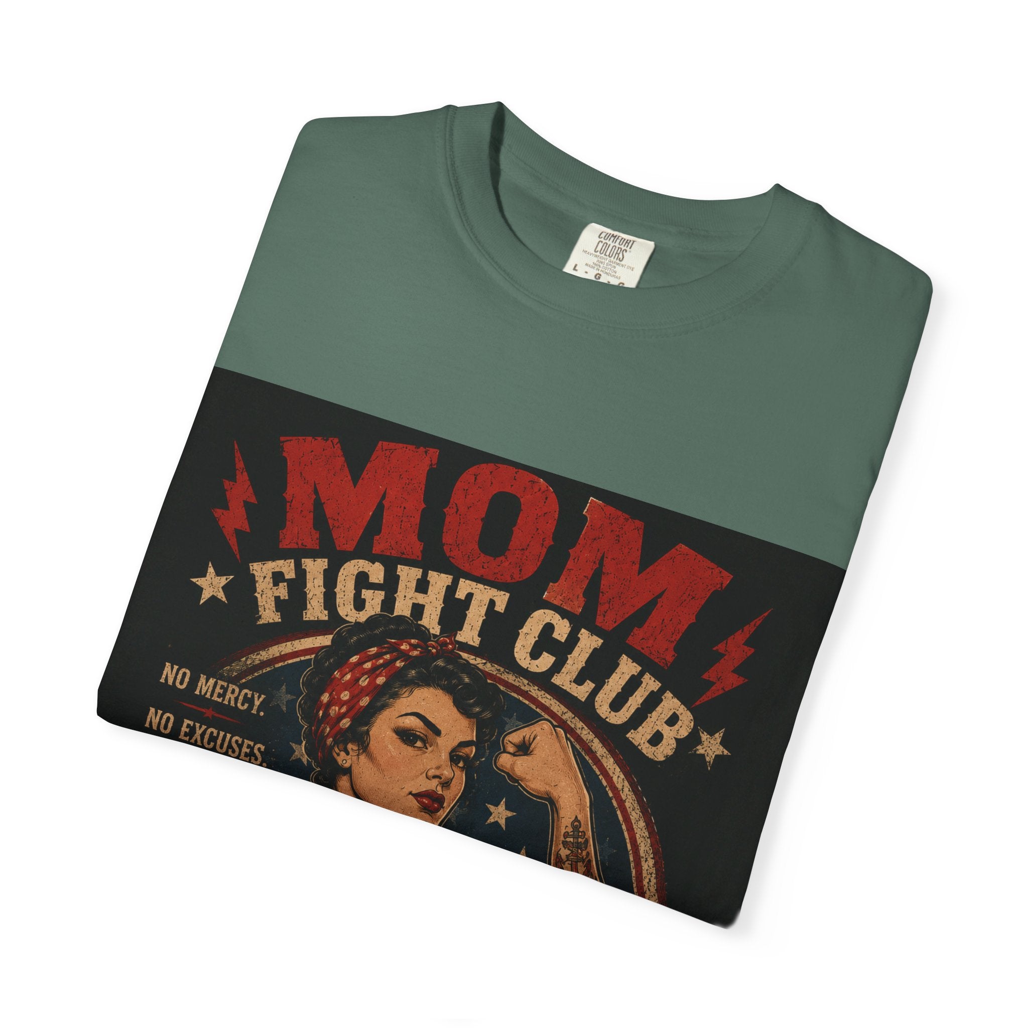 Mom Fight Club T-Shirt — We Don’t Do Easy, We Do Damage Vintage Boxing Tee