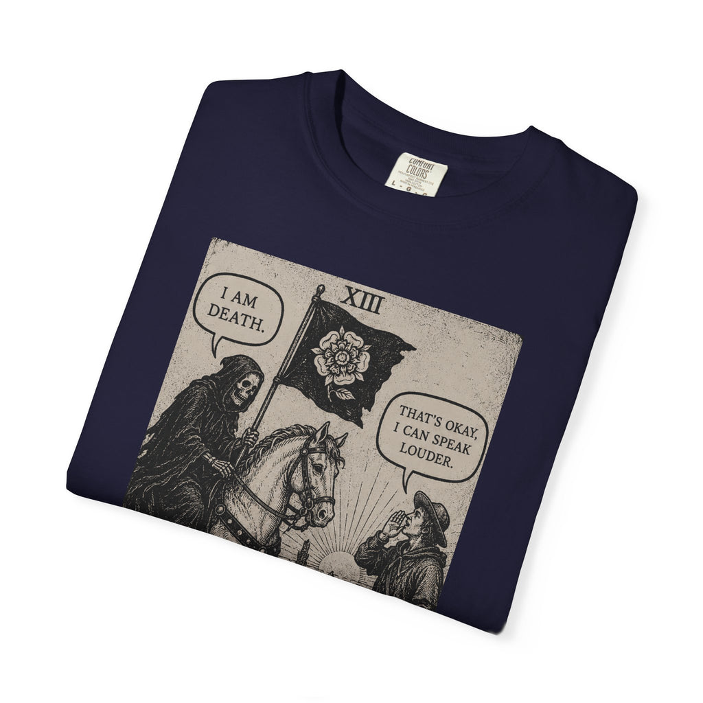 Death Tarot T-Shirt — Vintage Rider-Waite Card Design