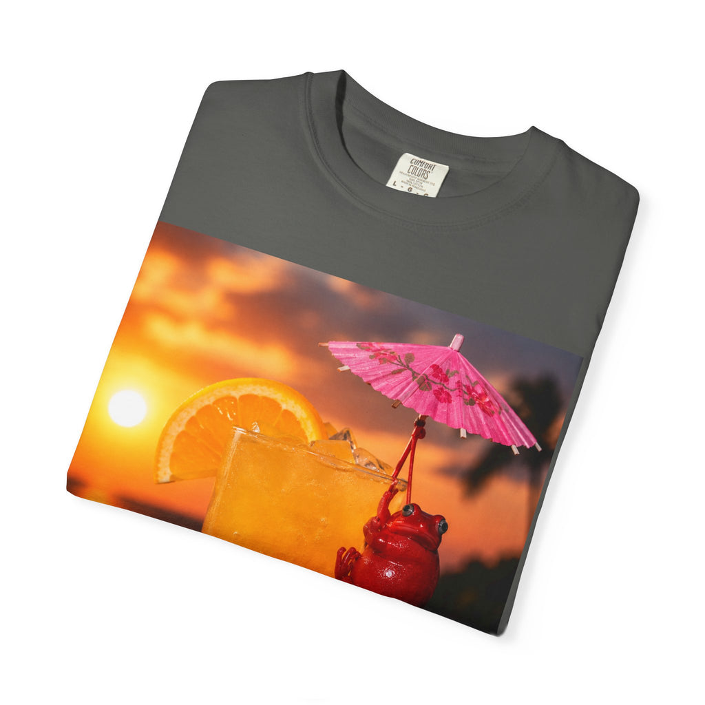 Sunset Cocktail T-Shirt — Tropical Drink Graphic Tee