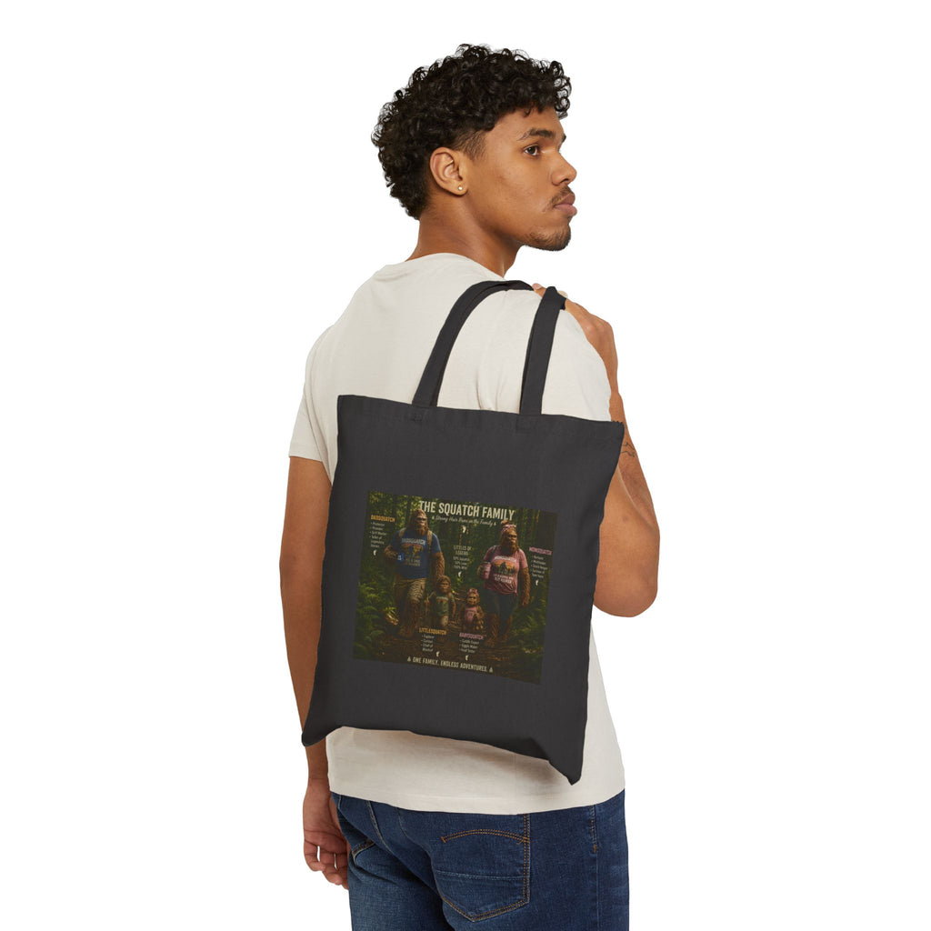 Tote Bag — The Squatch Family Vintage Poster Cotton Canvas Tote
