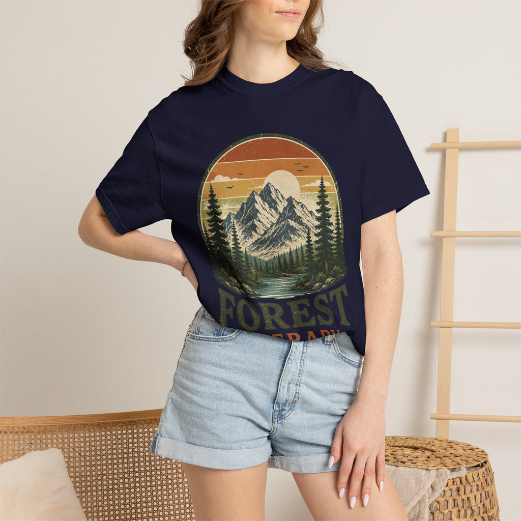 Forest Therapy T-Shirt — Mountain & Pines Nature Tee