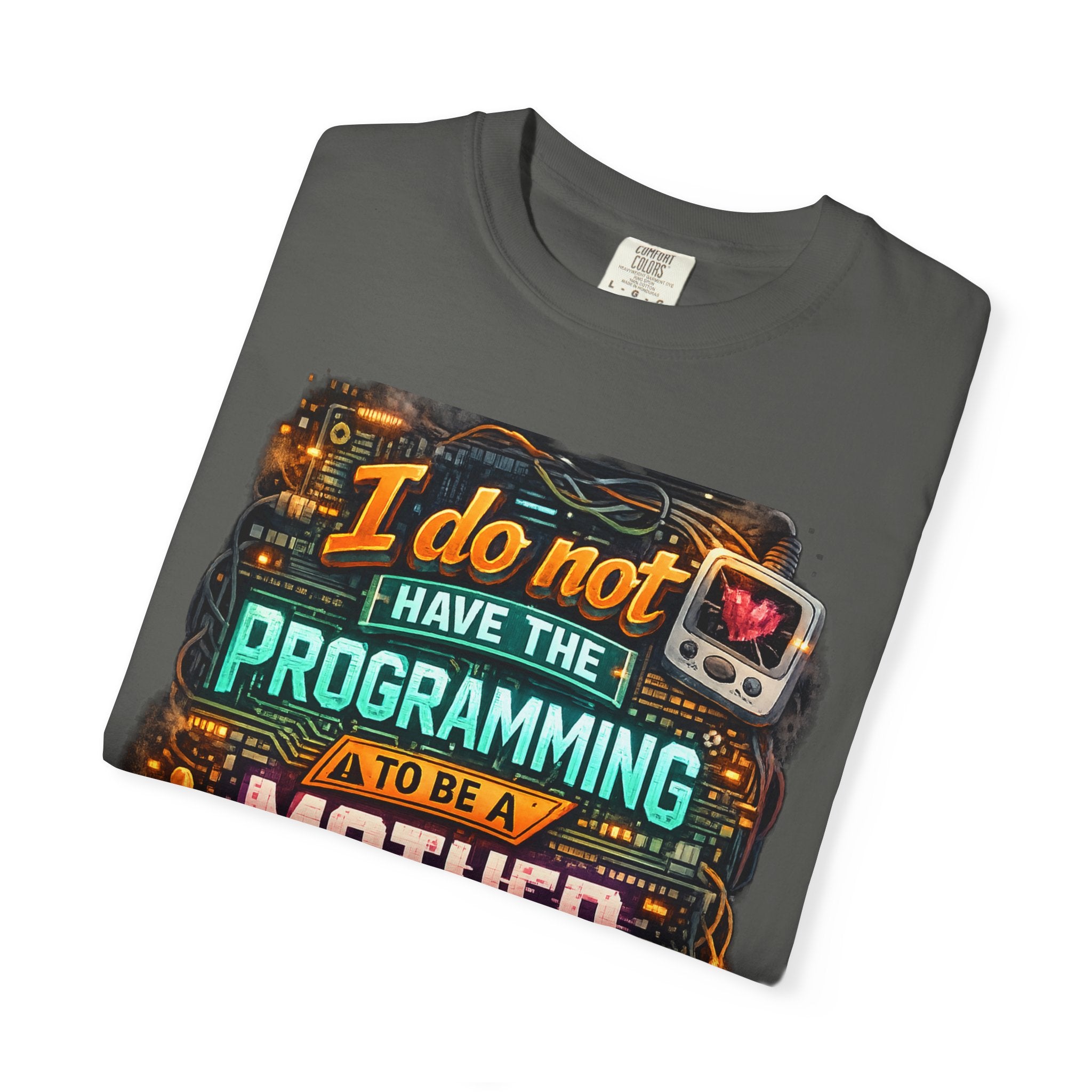 Programmer Mom T-Shirt — "I Do Not Have the Programming to Be a Mother" Retro Gamer Tee