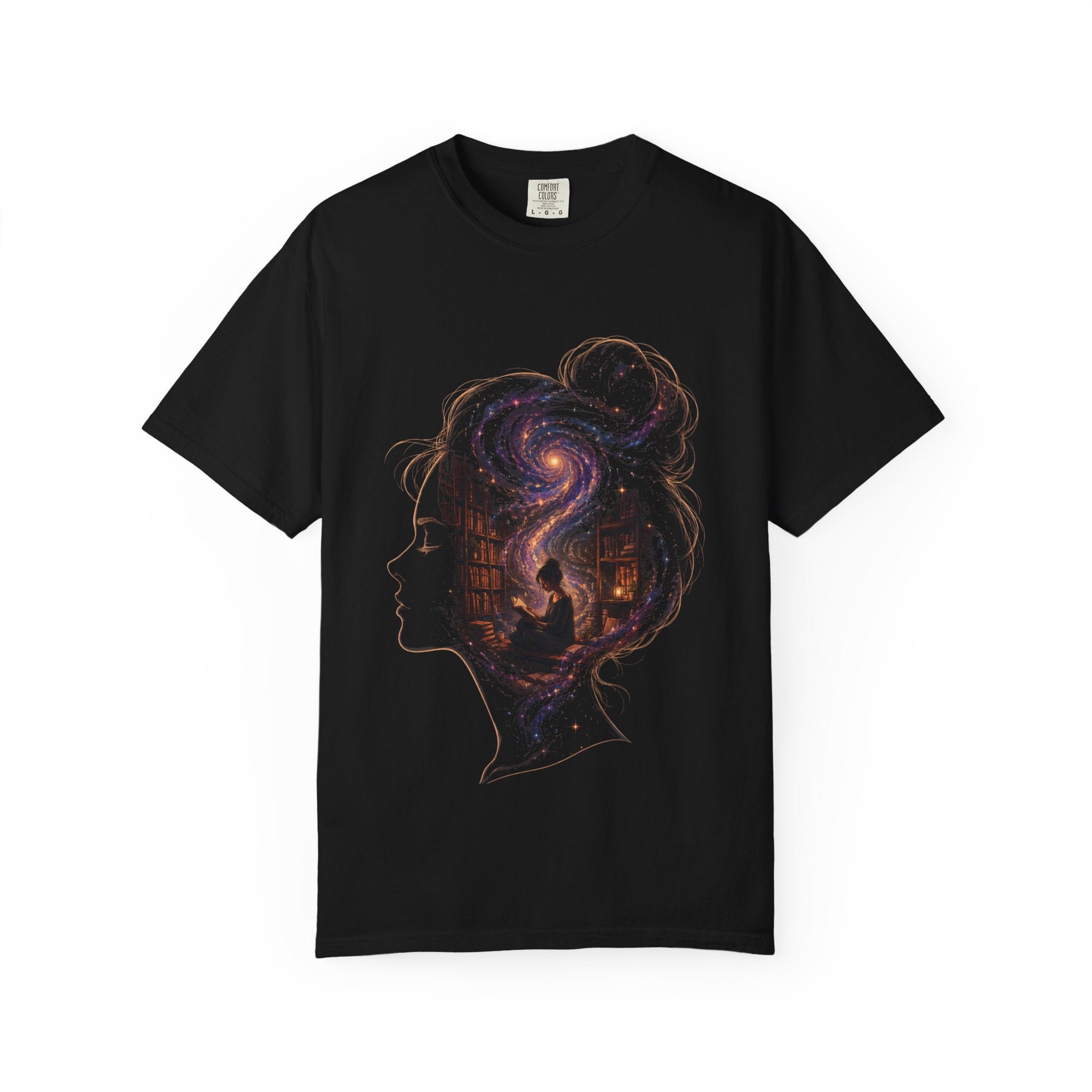 Galaxy Mind T-Shirt — Surreal Cosmic Portrait Tee