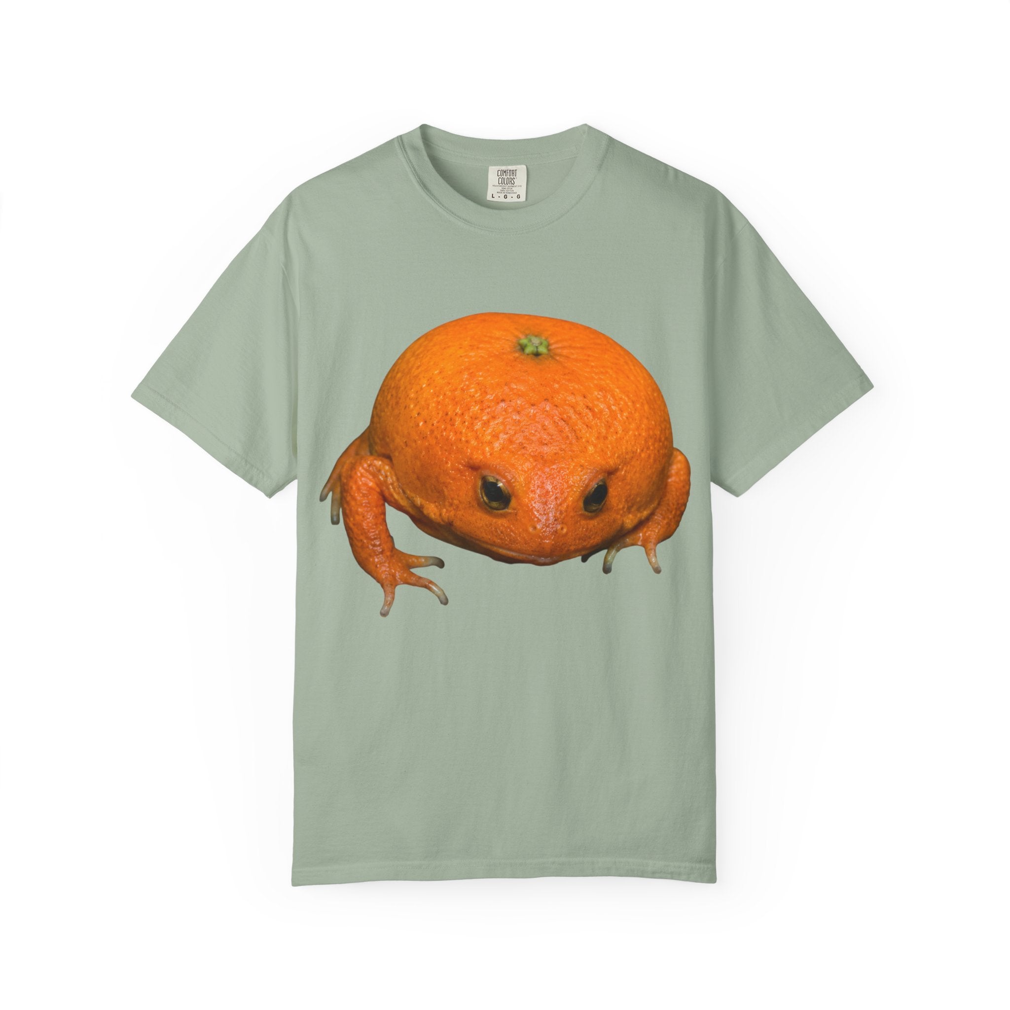 Orange Frog T-Shirt — Cute Surreal Citrus Critter Tee