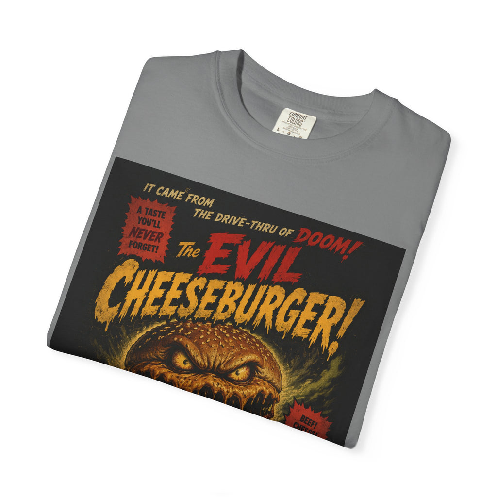 The Evil Cheeseburger! Vintage Horror Movie T-Shirt
