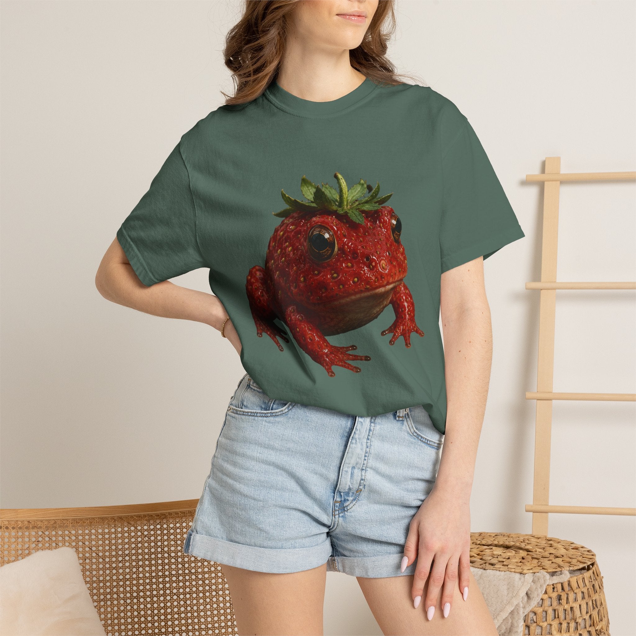 Strawberry Toad T‑Shirt — Cute Strawberry Frog Graphic Tee