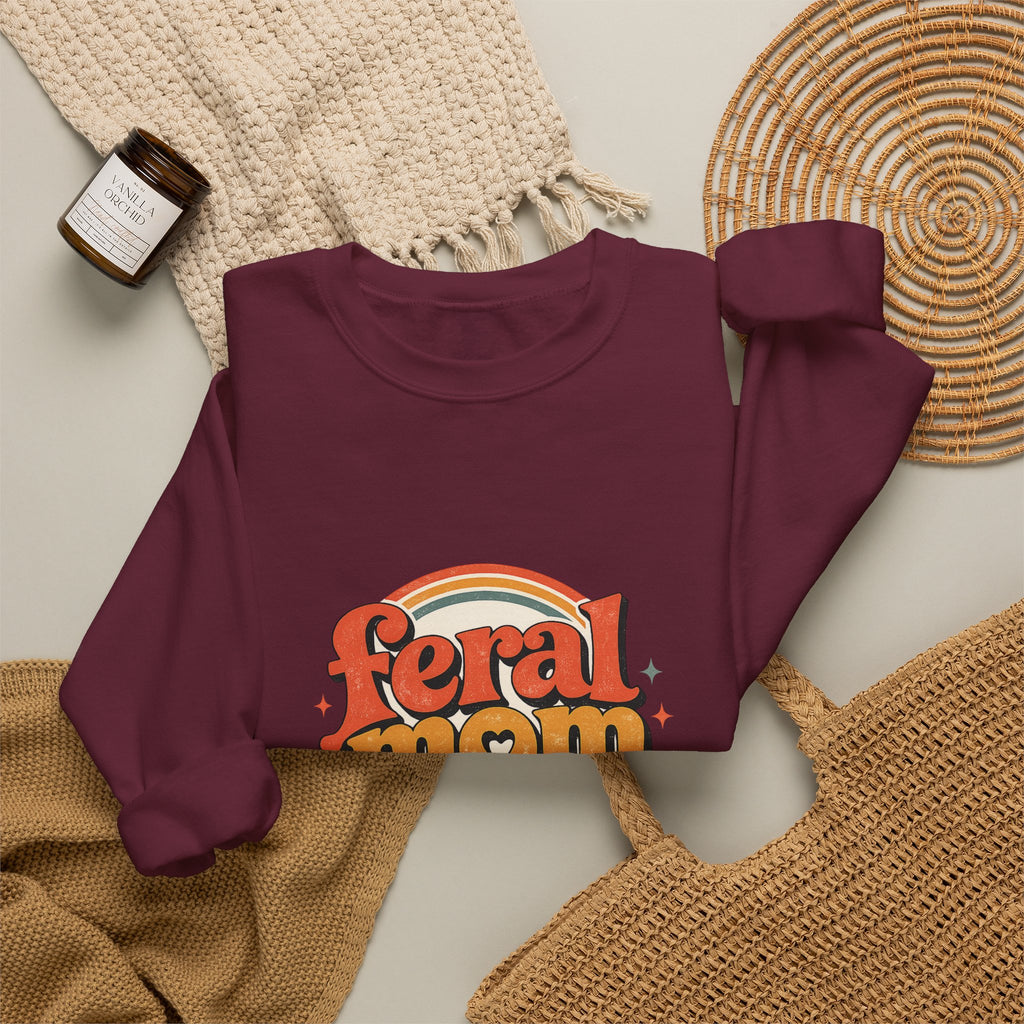 Mom Life Crewneck Sweatshirt — Cozy 'mom life' Pullover for Moms