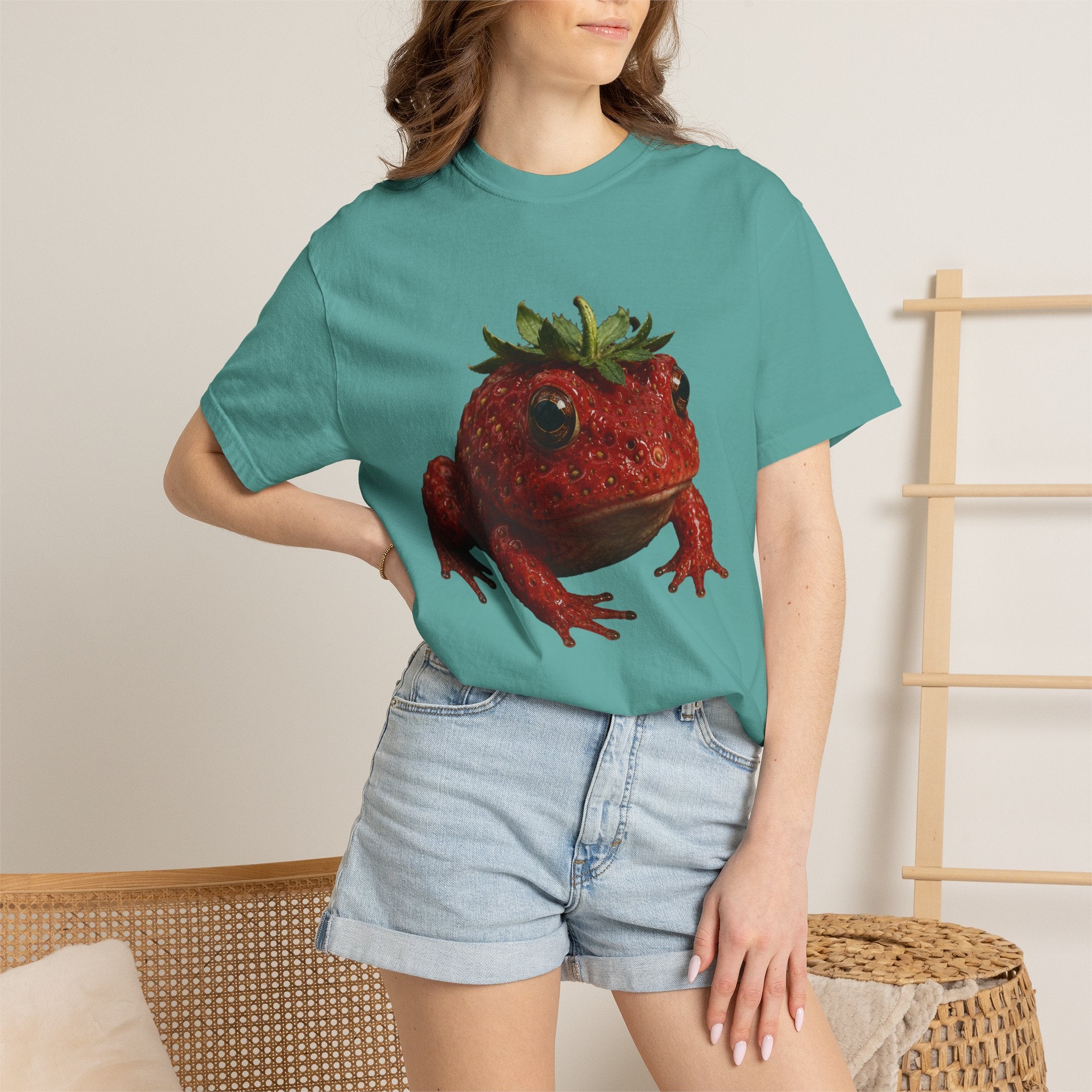 Strawberry Toad T‑Shirt — Cute Strawberry Frog Graphic Tee