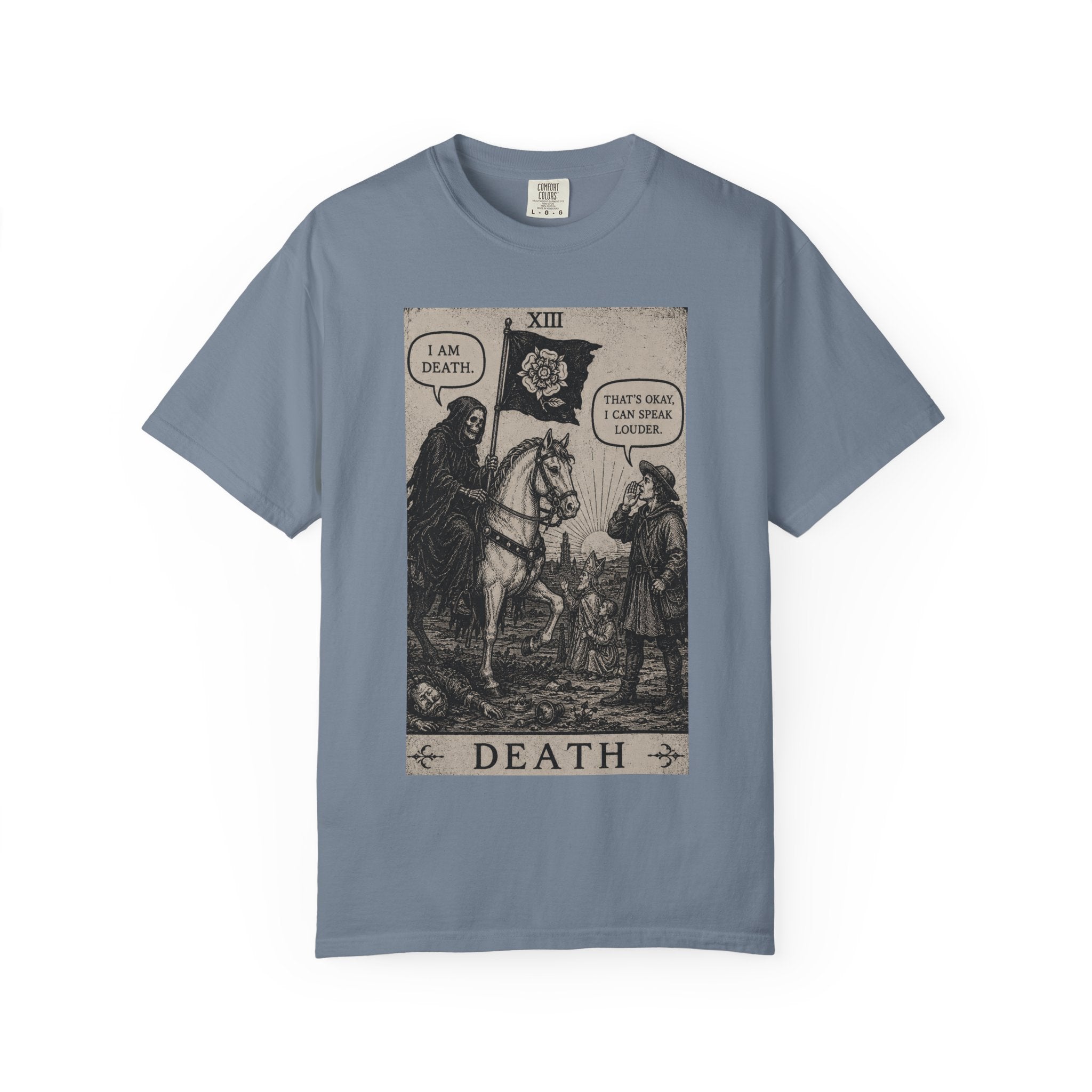 Death Tarot T-Shirt — Vintage Rider-Waite Card Design
