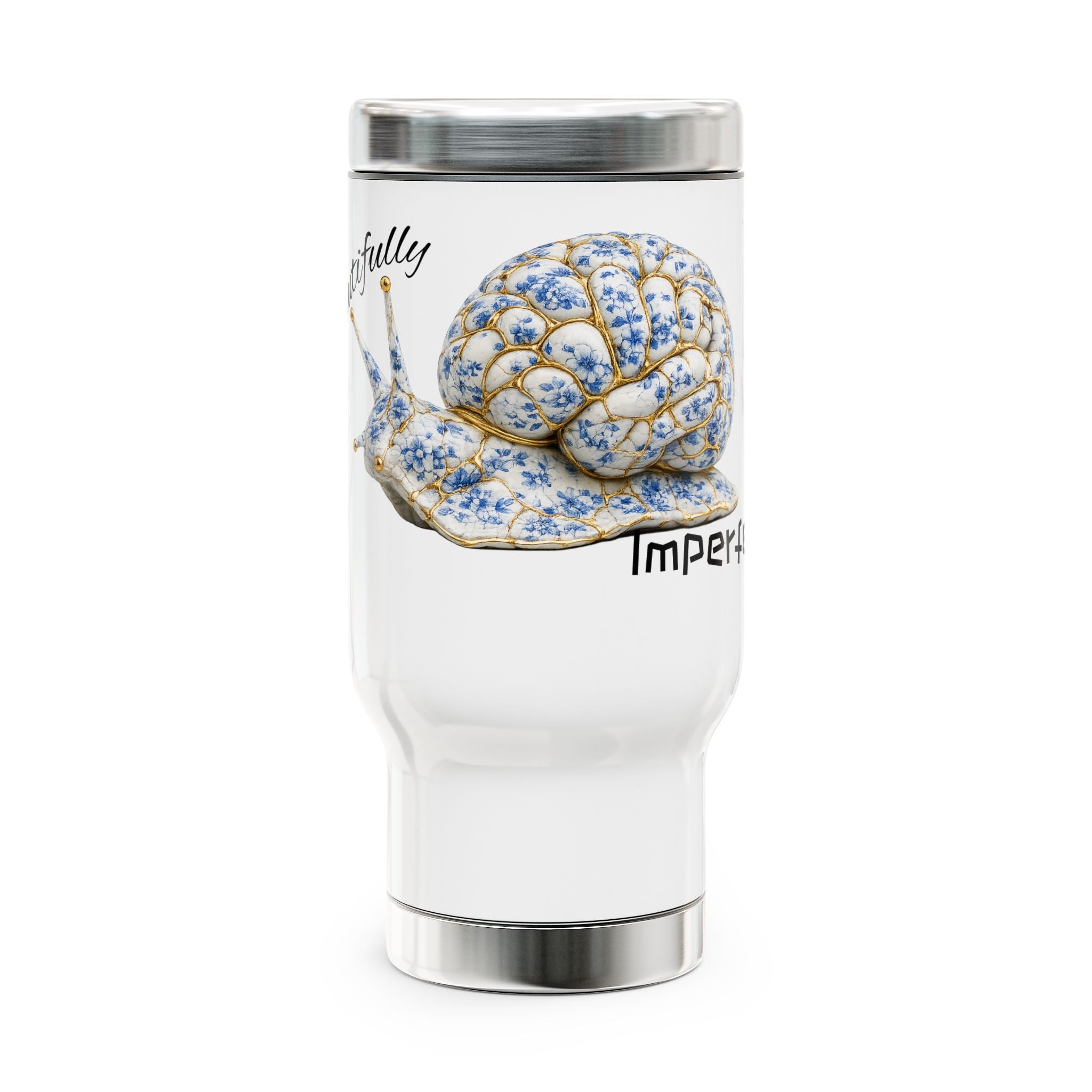 Kintsugi MS Warrior Floral Stainless Steel Travel Mug — 14oz