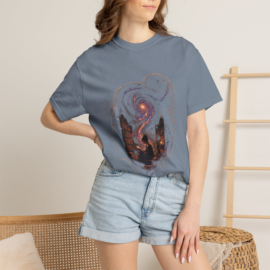 Galaxy Mind T-Shirt — Surreal Cosmic Portrait Tee