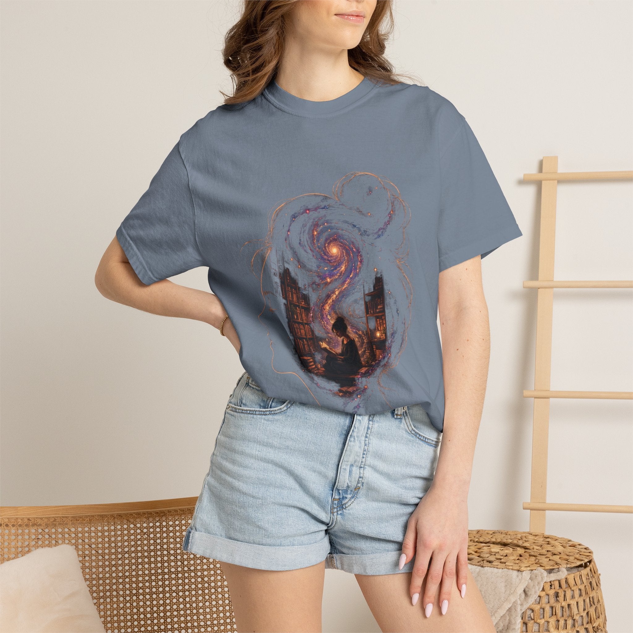Galaxy Mind T-Shirt — Surreal Cosmic Portrait Tee