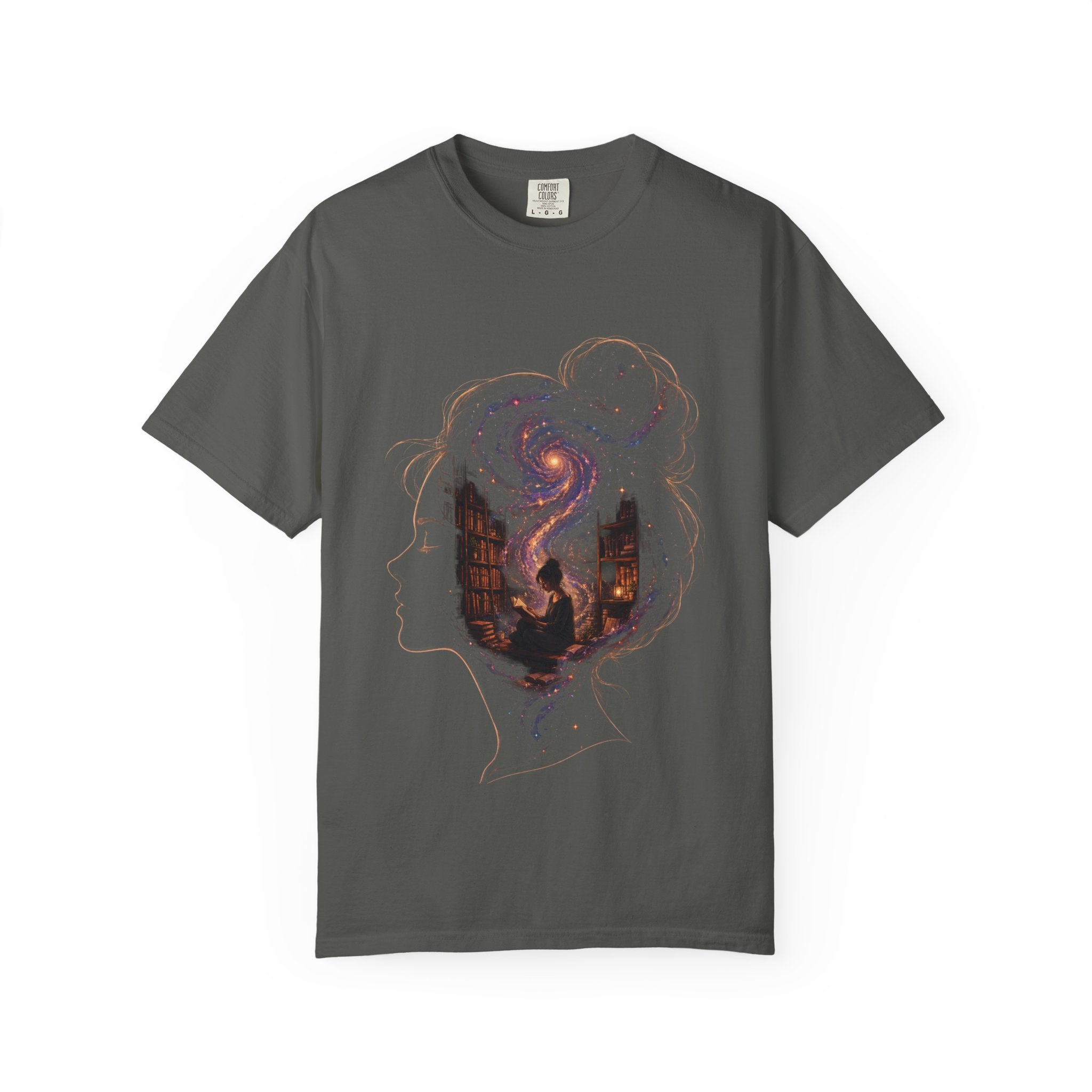 Galaxy Mind T-Shirt — Surreal Cosmic Portrait Tee