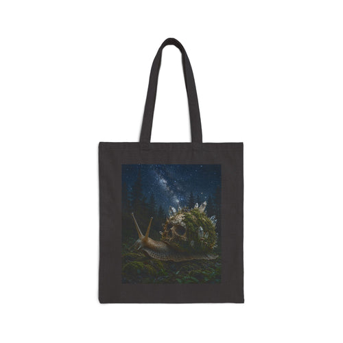 Canvas Tote Bag — Fantasy Snail Nightscape Art Tote