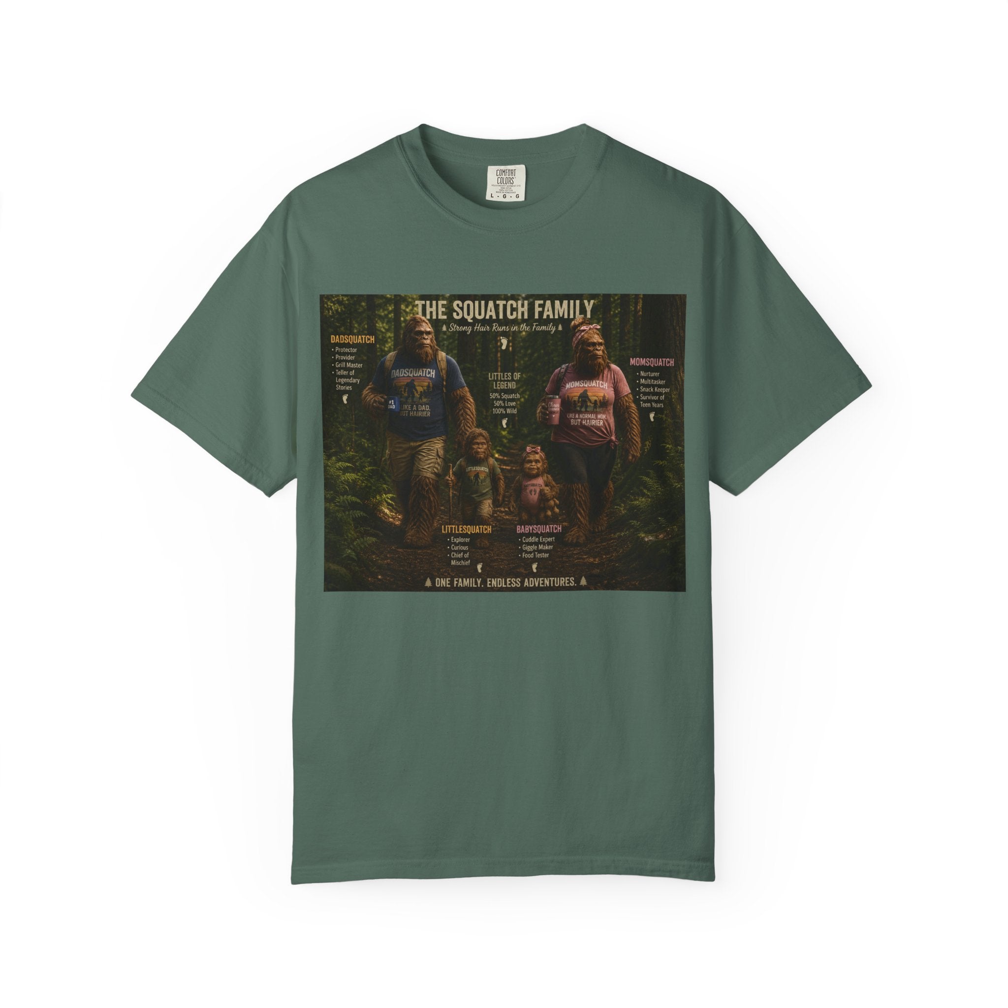 Squatch Family T-Shirt — Bigfoot Family Tree Graphic Tee
