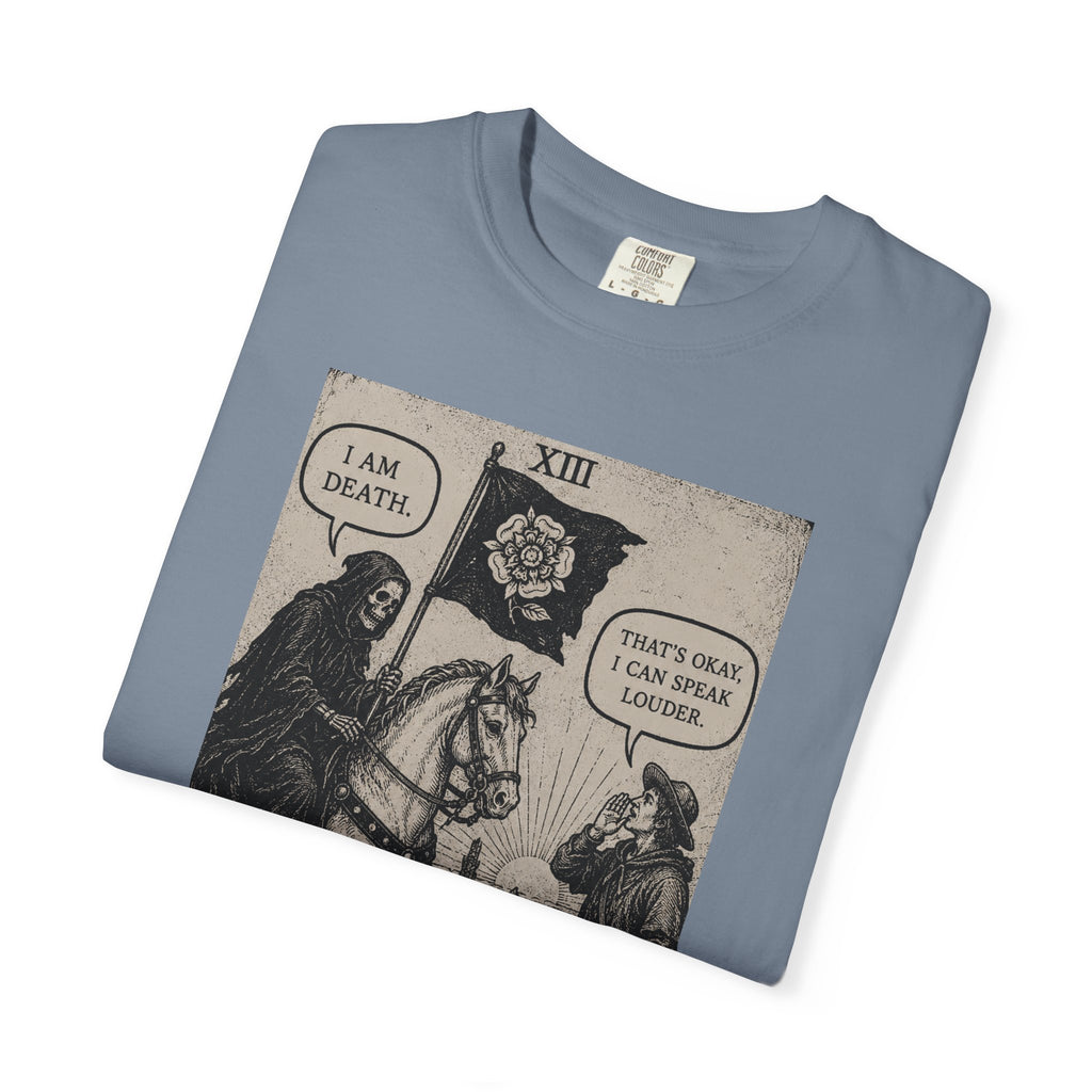 Death Tarot T-Shirt — Vintage Rider-Waite Card Design