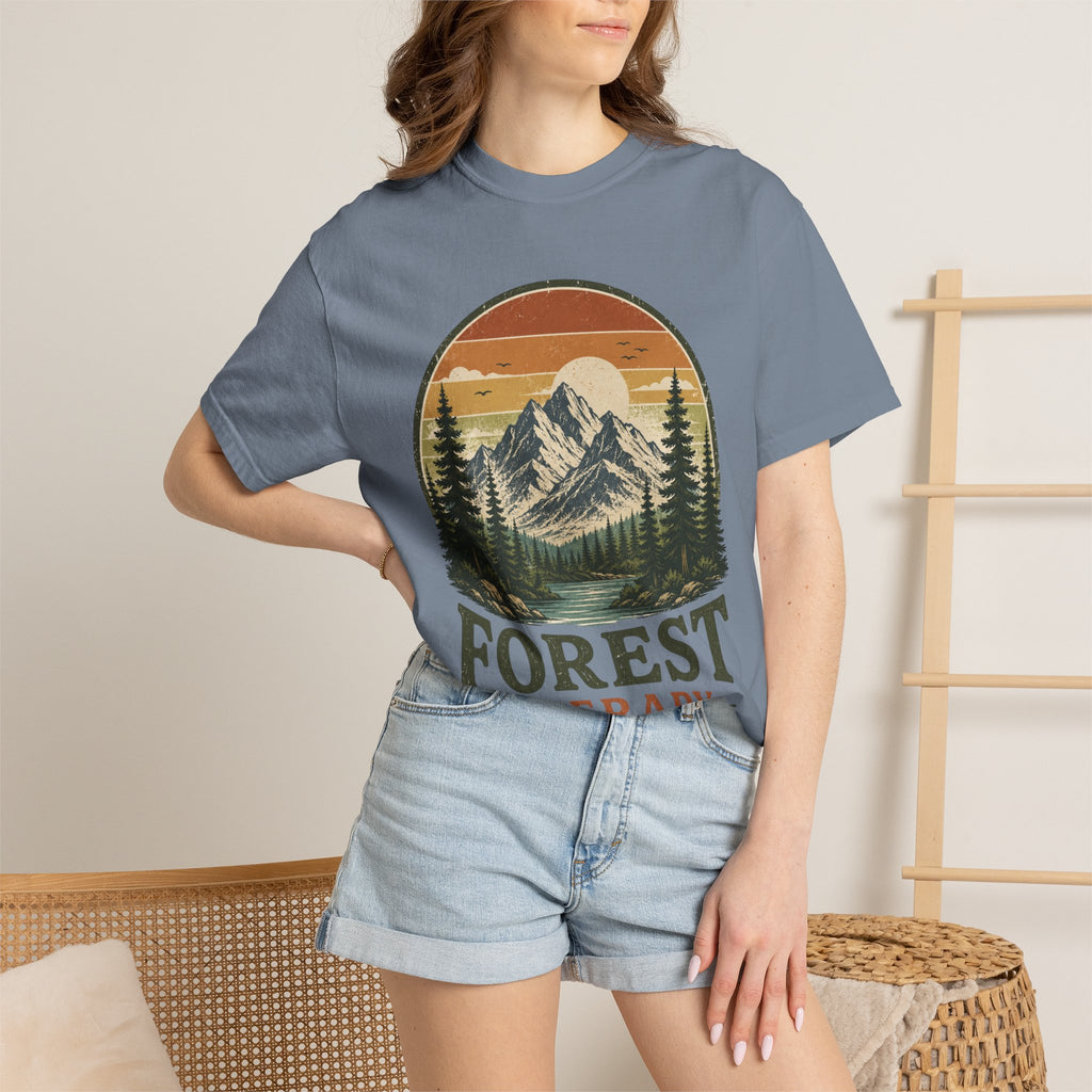Forest Therapy T-Shirt — Mountain & Pines Nature Tee