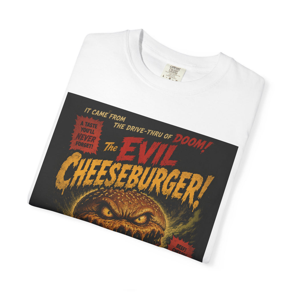 The Evil Cheeseburger! Vintage Horror Movie T-Shirt