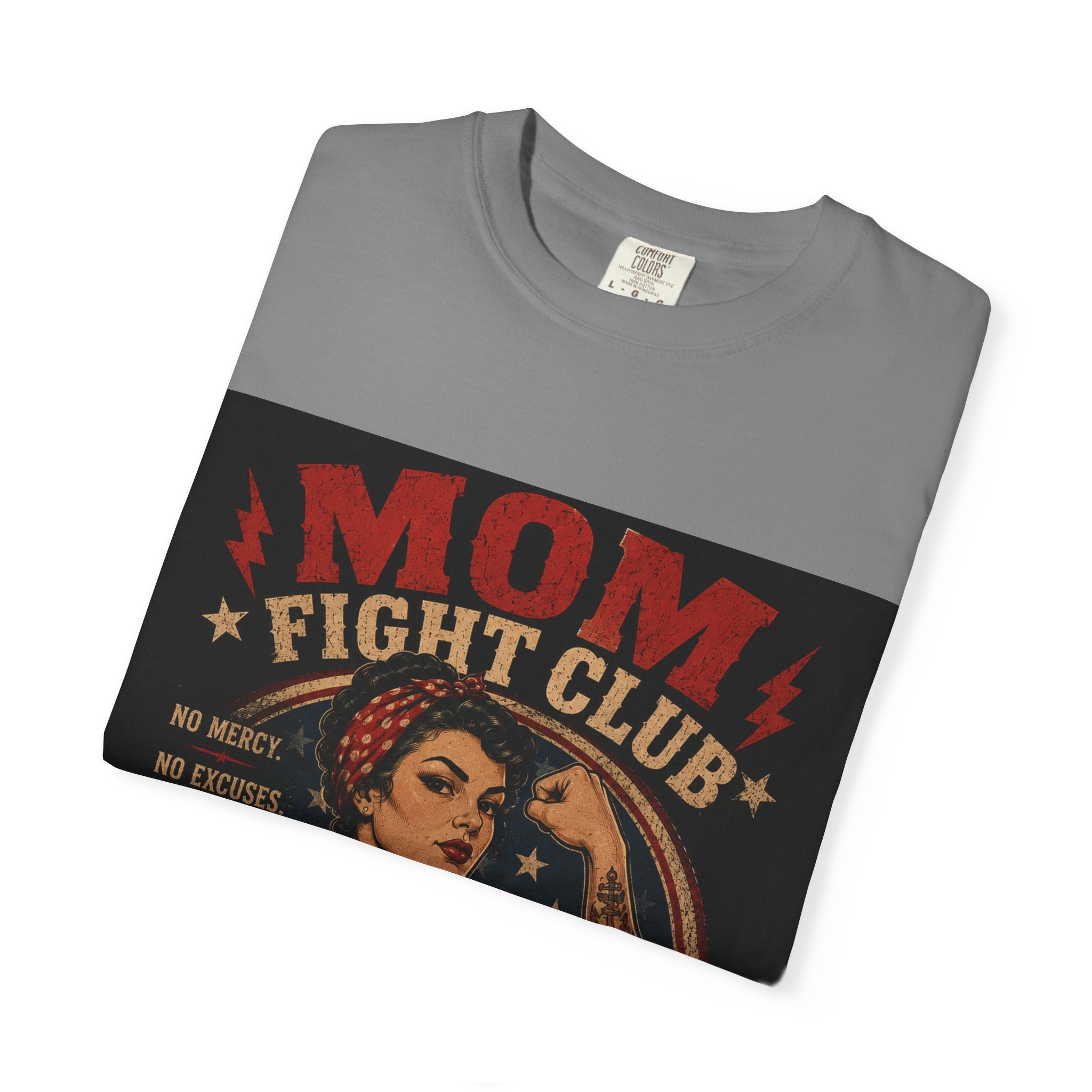 Mom Fight Club T-Shirt — We Don’t Do Easy, We Do Damage Vintage Boxing Tee