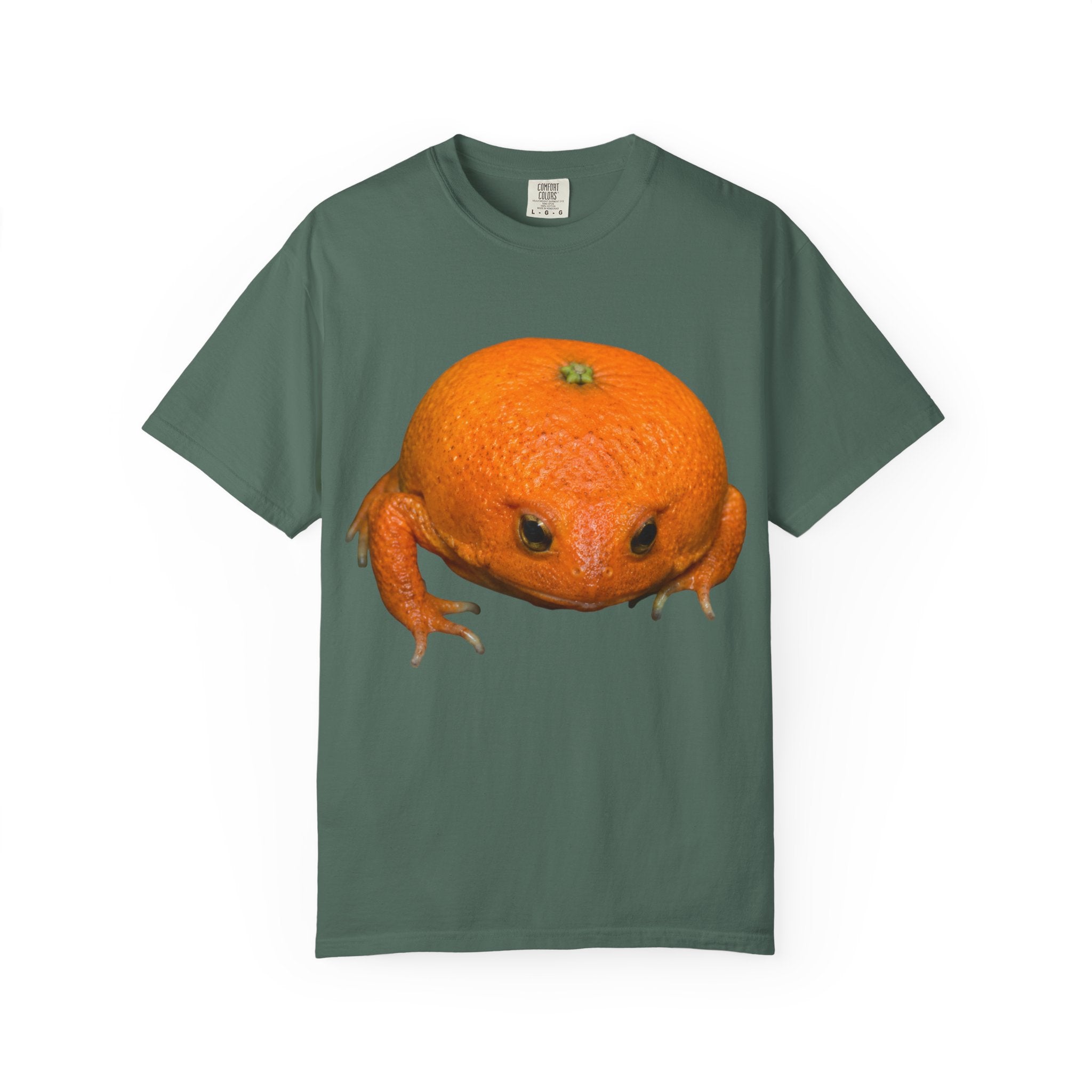Orange Frog T-Shirt — Cute Surreal Citrus Critter Tee